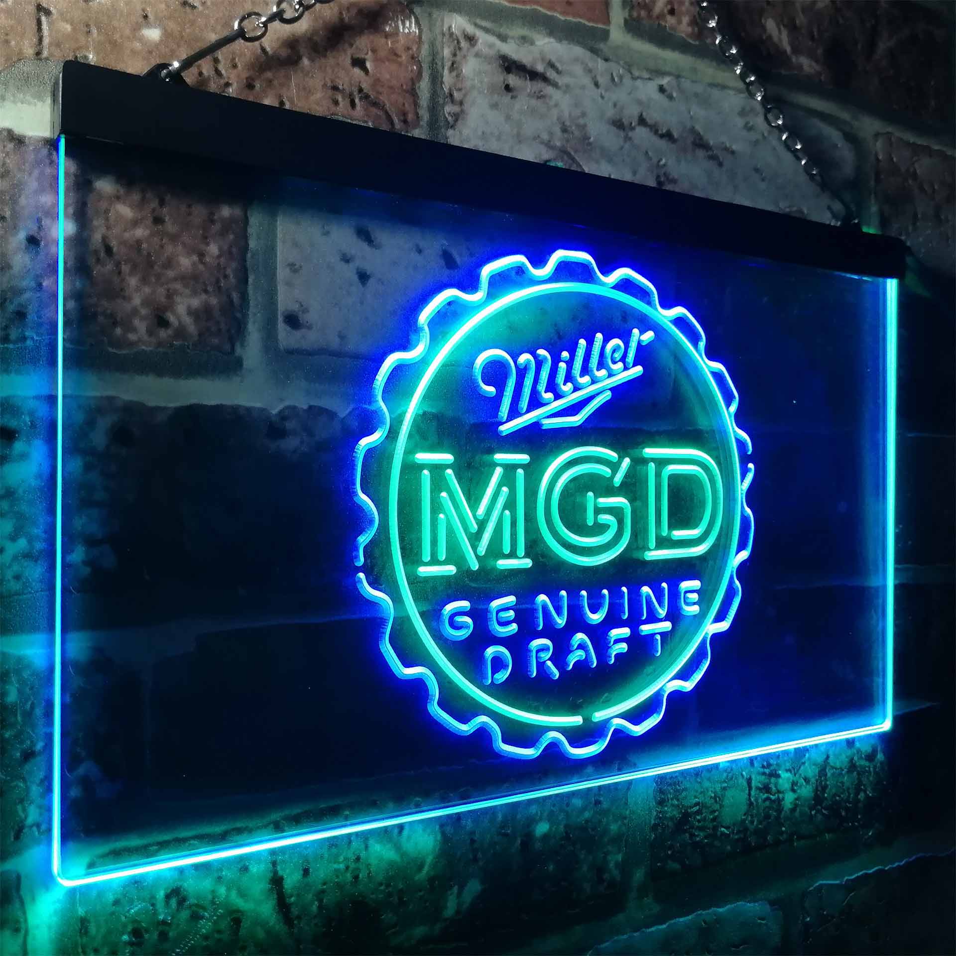 Miller Genuine Draft MGD Neon-Like LED Sign