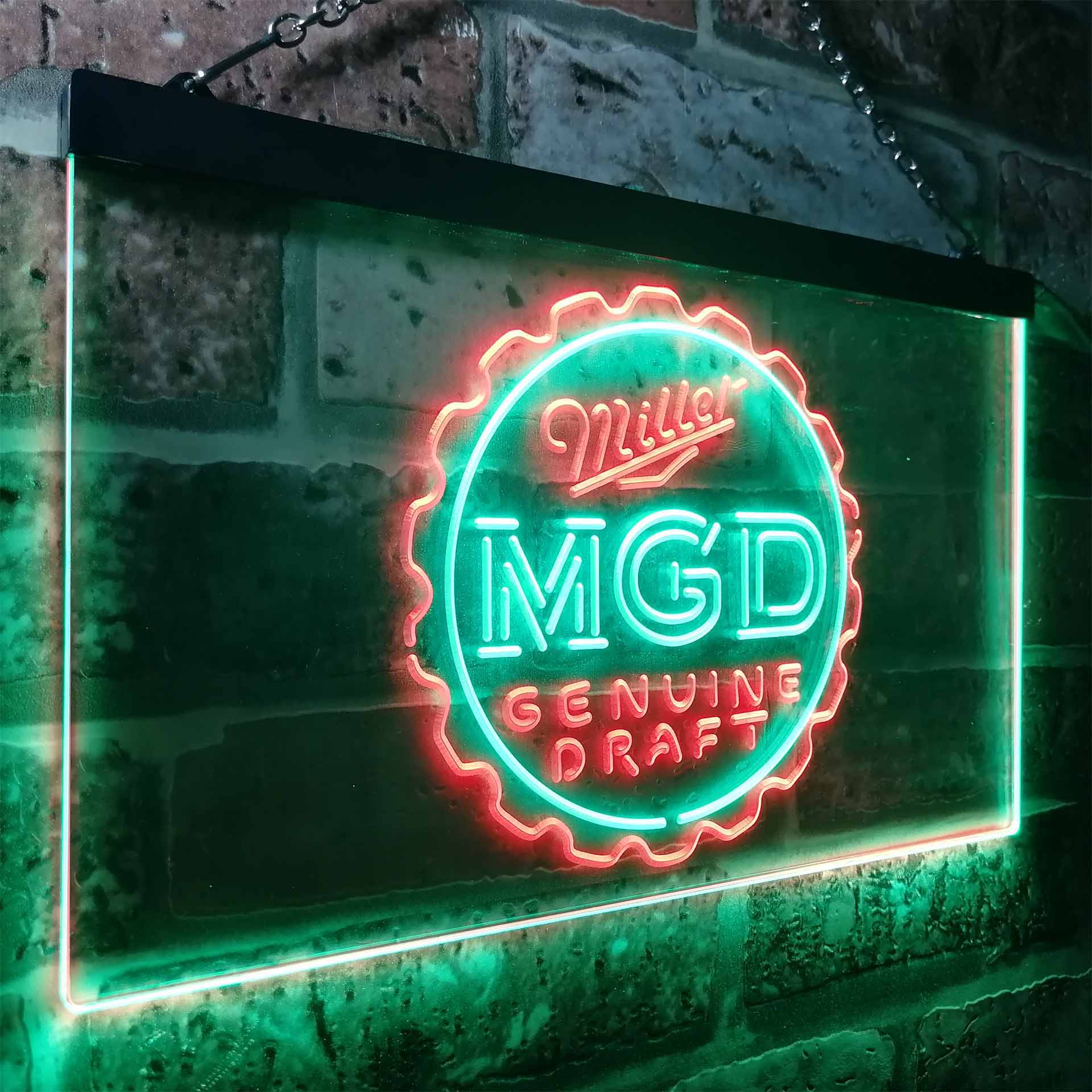 Miller Genuine Draft MGD Neon-Like LED Sign