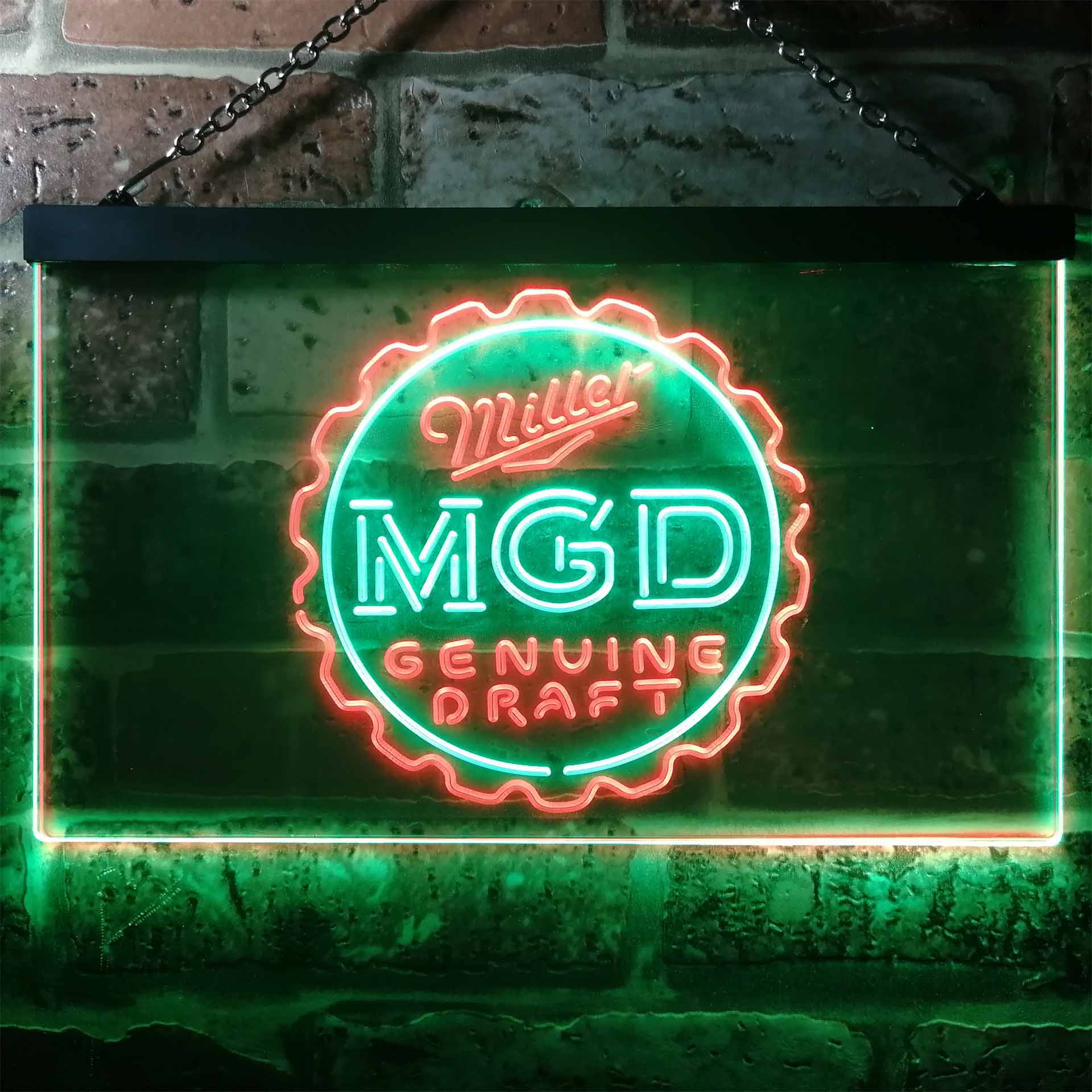 Miller Genuine Draft MGD Neon-Like LED Sign