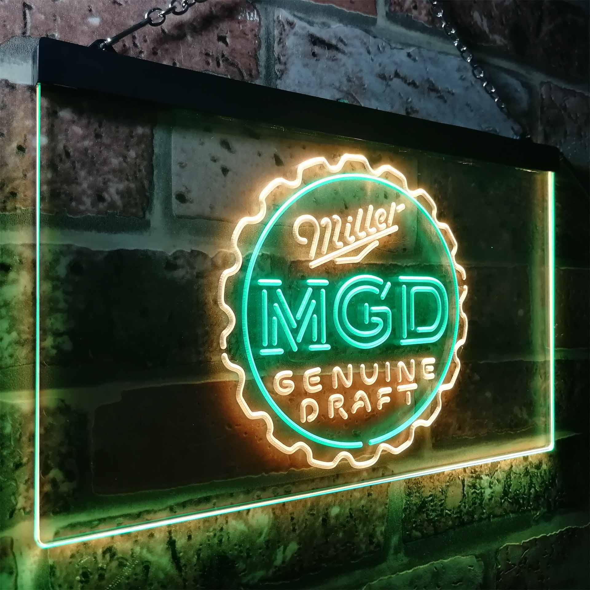 Miller Genuine Draft MGD Neon-Like LED Sign