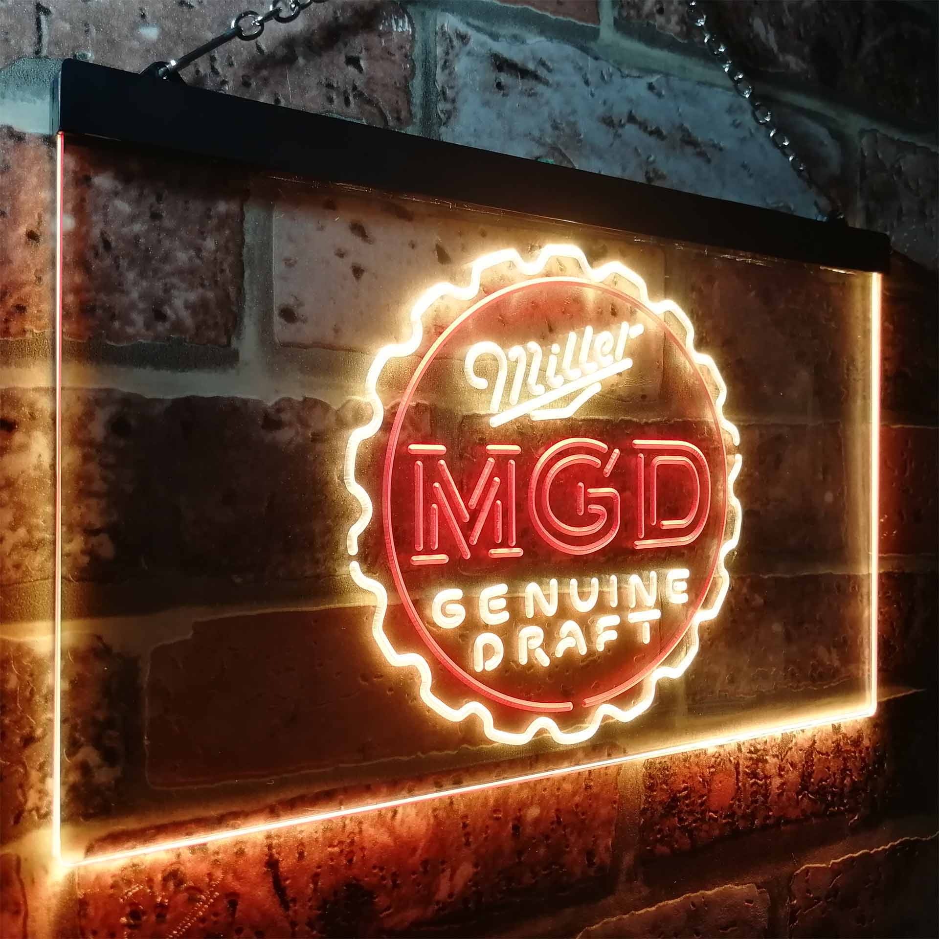 Miller Genuine Draft MGD Neon-Like LED Sign