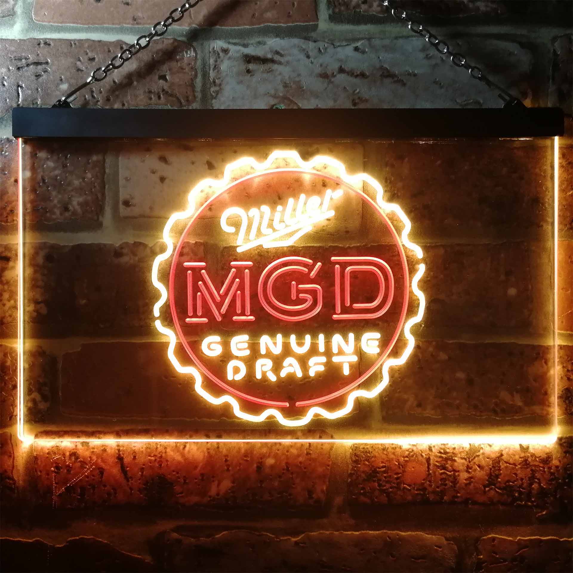 Miller Genuine Draft MGD Neon-Like LED Sign