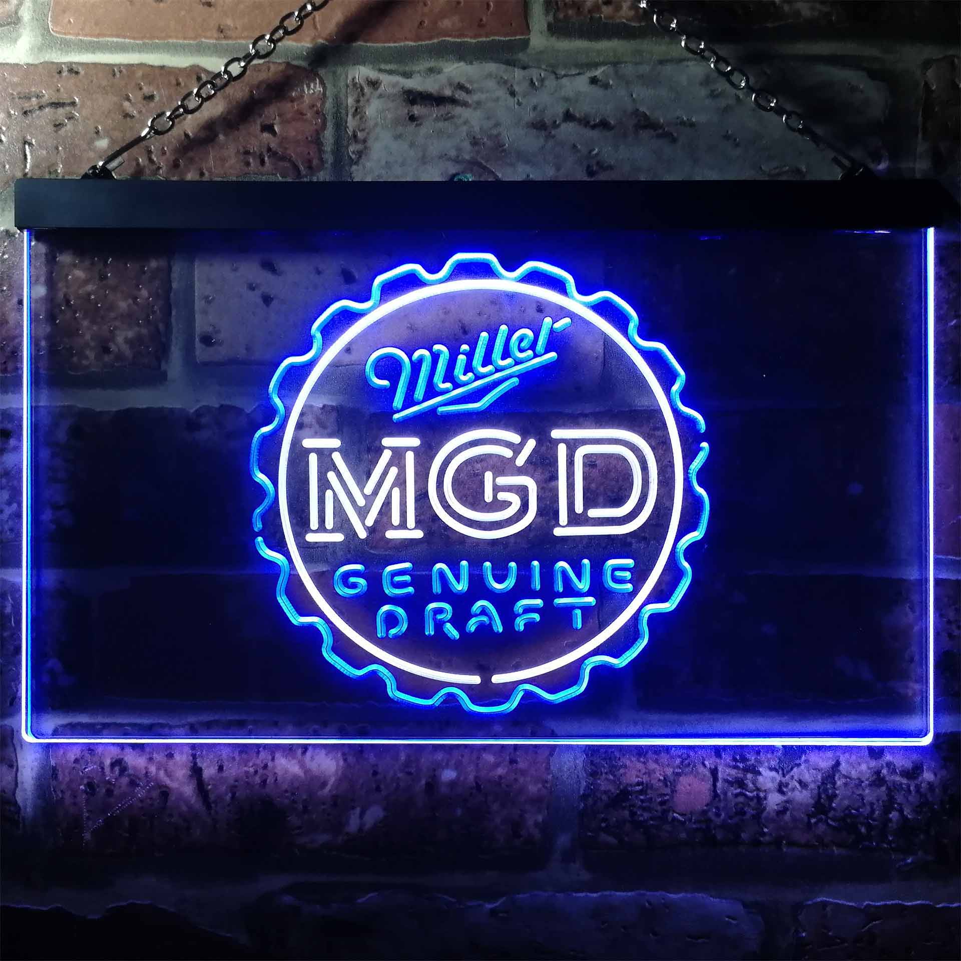 Miller Genuine Draft MGD Neon-Like LED Sign