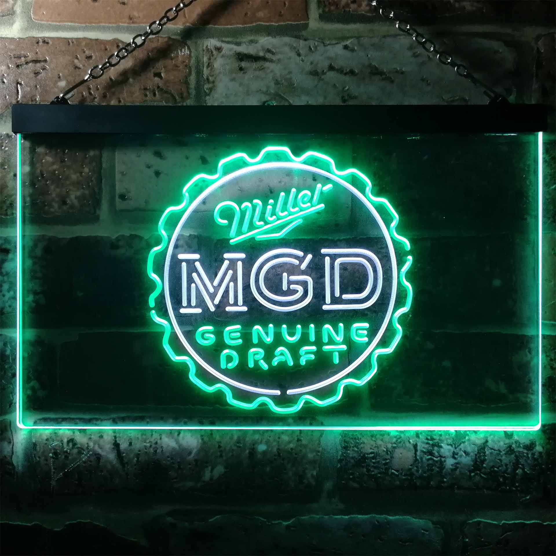 Miller Genuine Draft MGD Neon-Like LED Sign