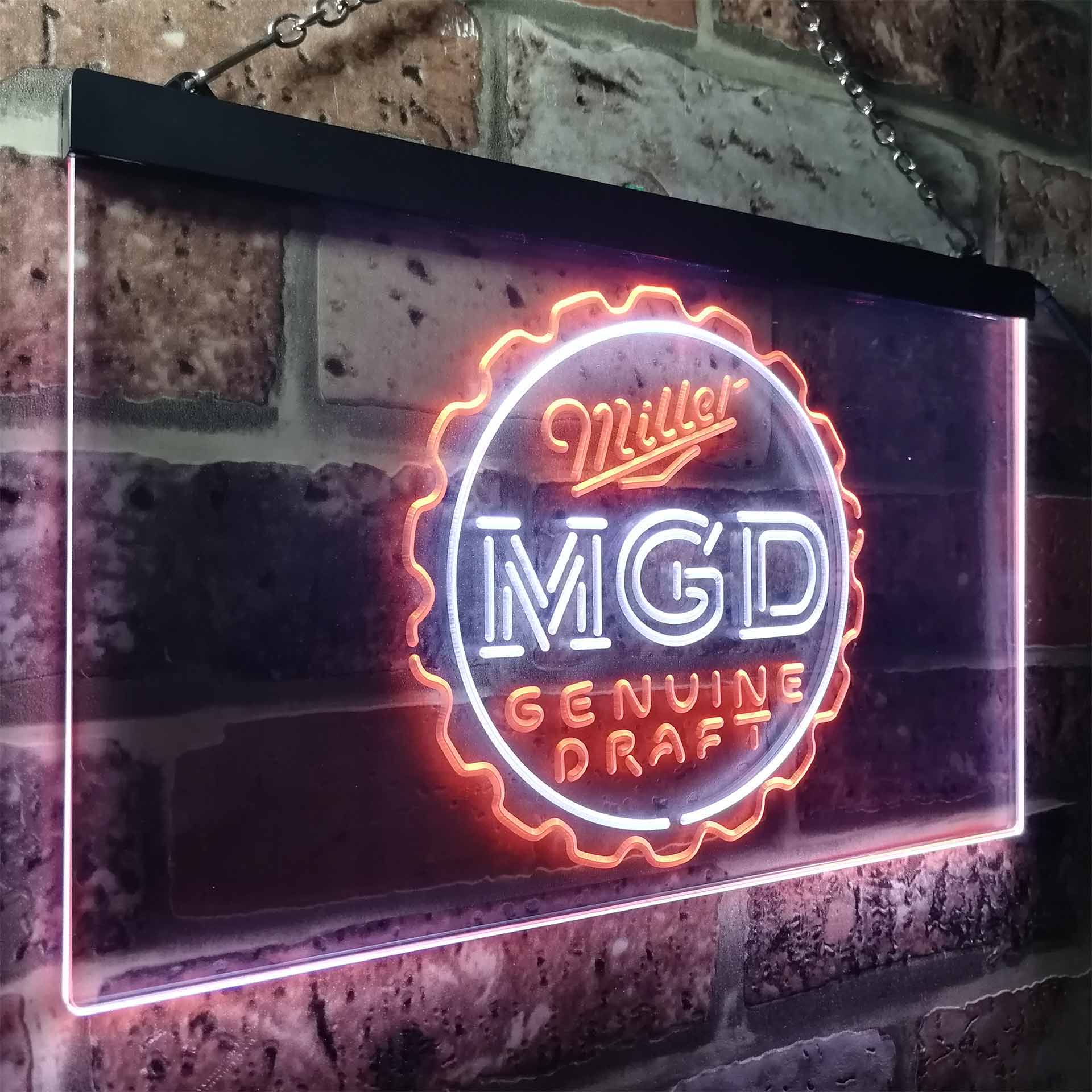 Miller Genuine Draft MGD Neon-Like LED Sign