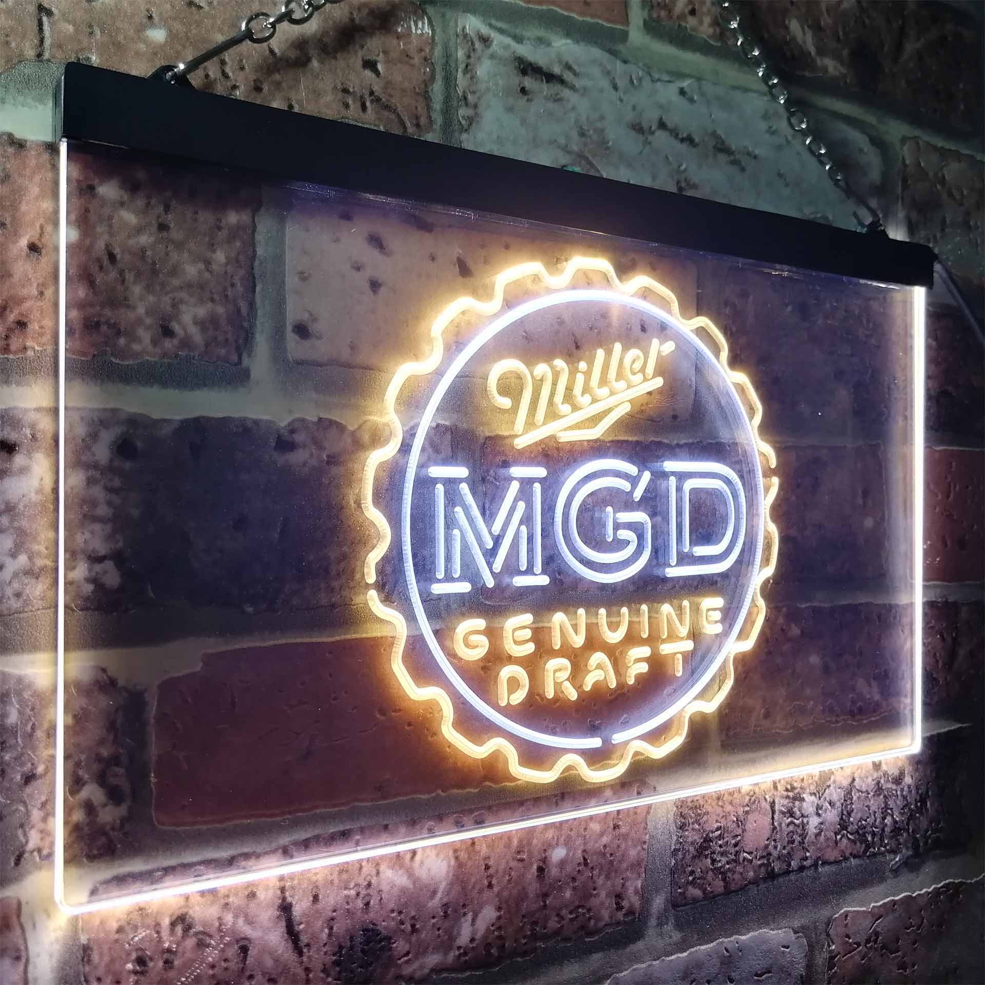 Miller Genuine Draft MGD Neon-Like LED Sign