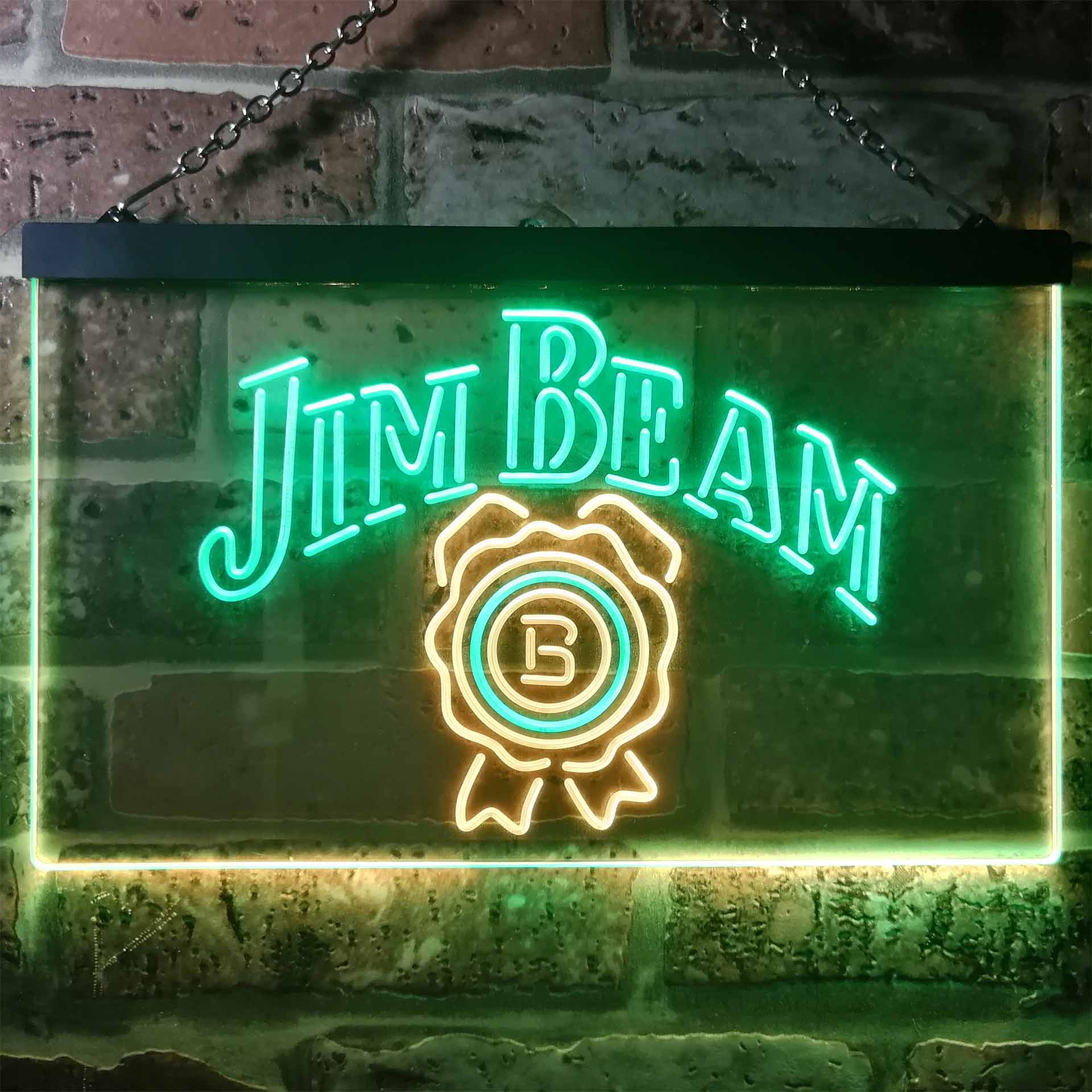 Jim Beam Beer Pub Dual Color LED Neon Sign ProLedSign