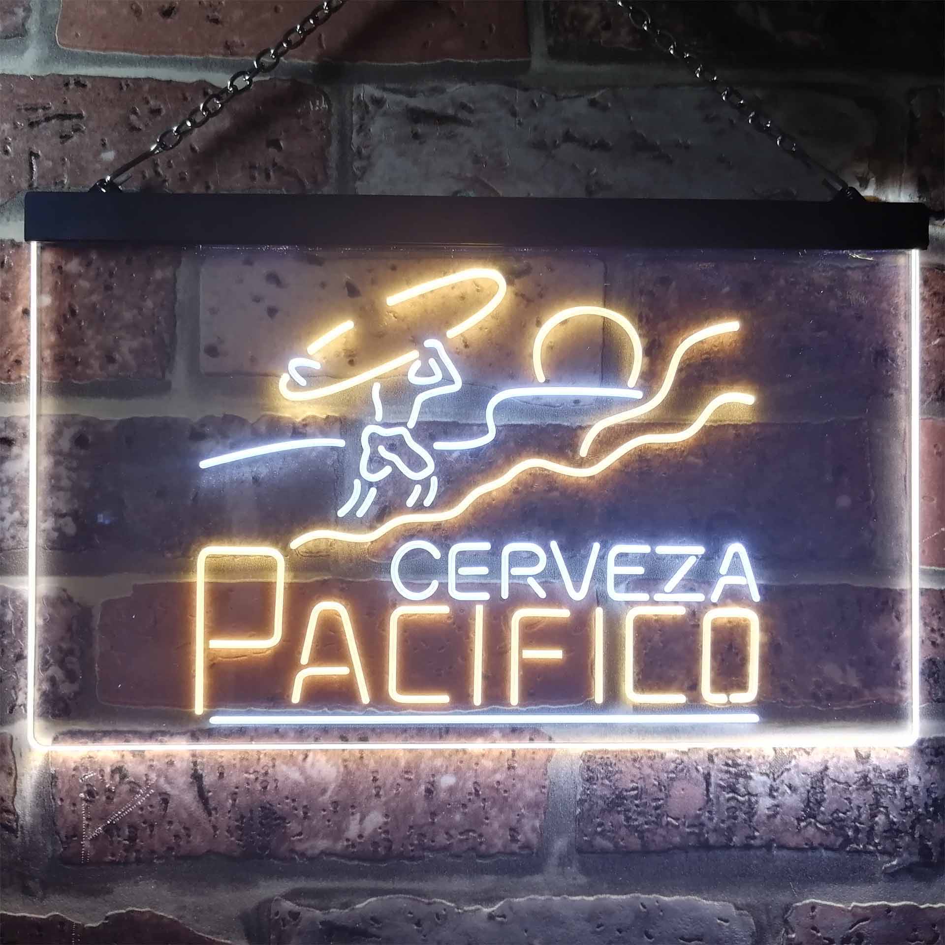 Pacifico Clara Mexican Cerveza Dual Color LED Neon Sign ProLedSign
