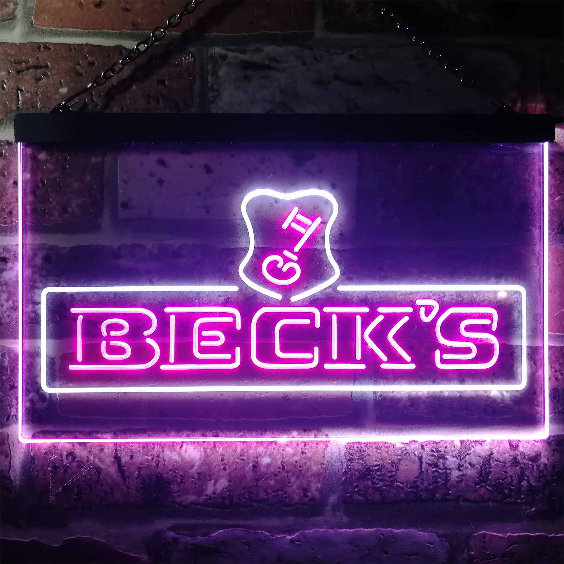 Beck's Beer Dual Color LED Neon Sign ProLedSign