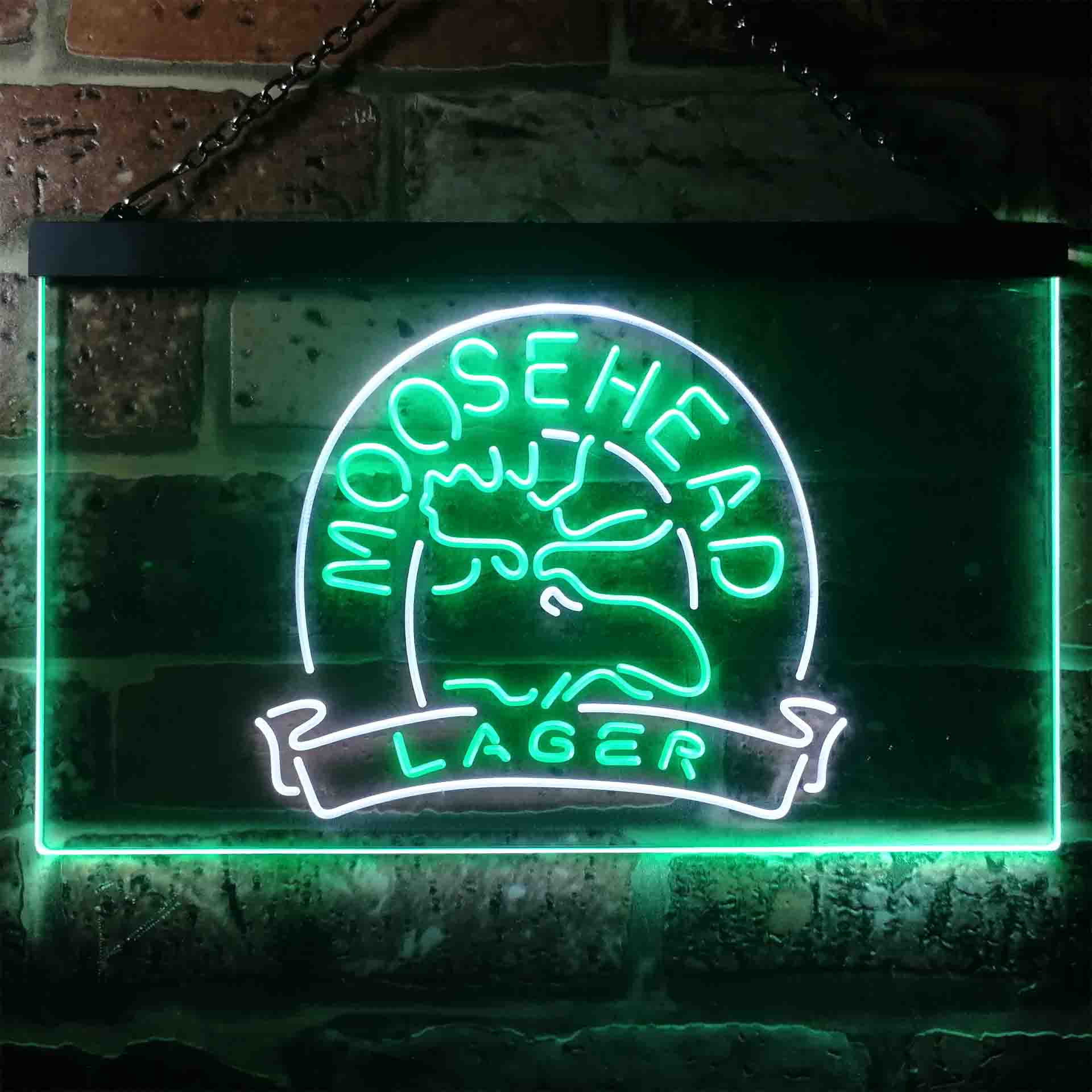 Moosehead Lager Beer Dual Color LED Neon Sign ProLedSign