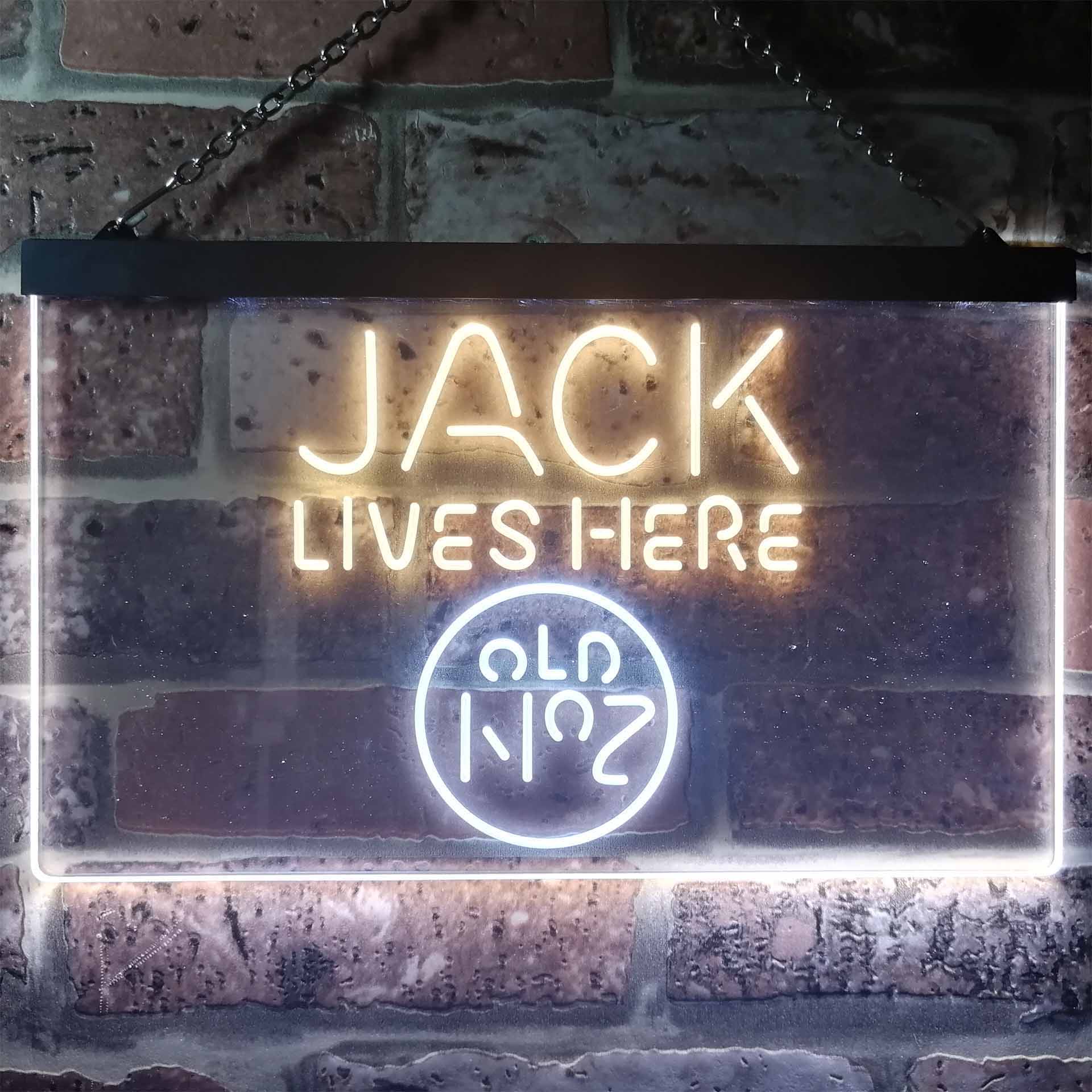 Jack Lives Here Dual Color LED Neon Sign ProLedSign