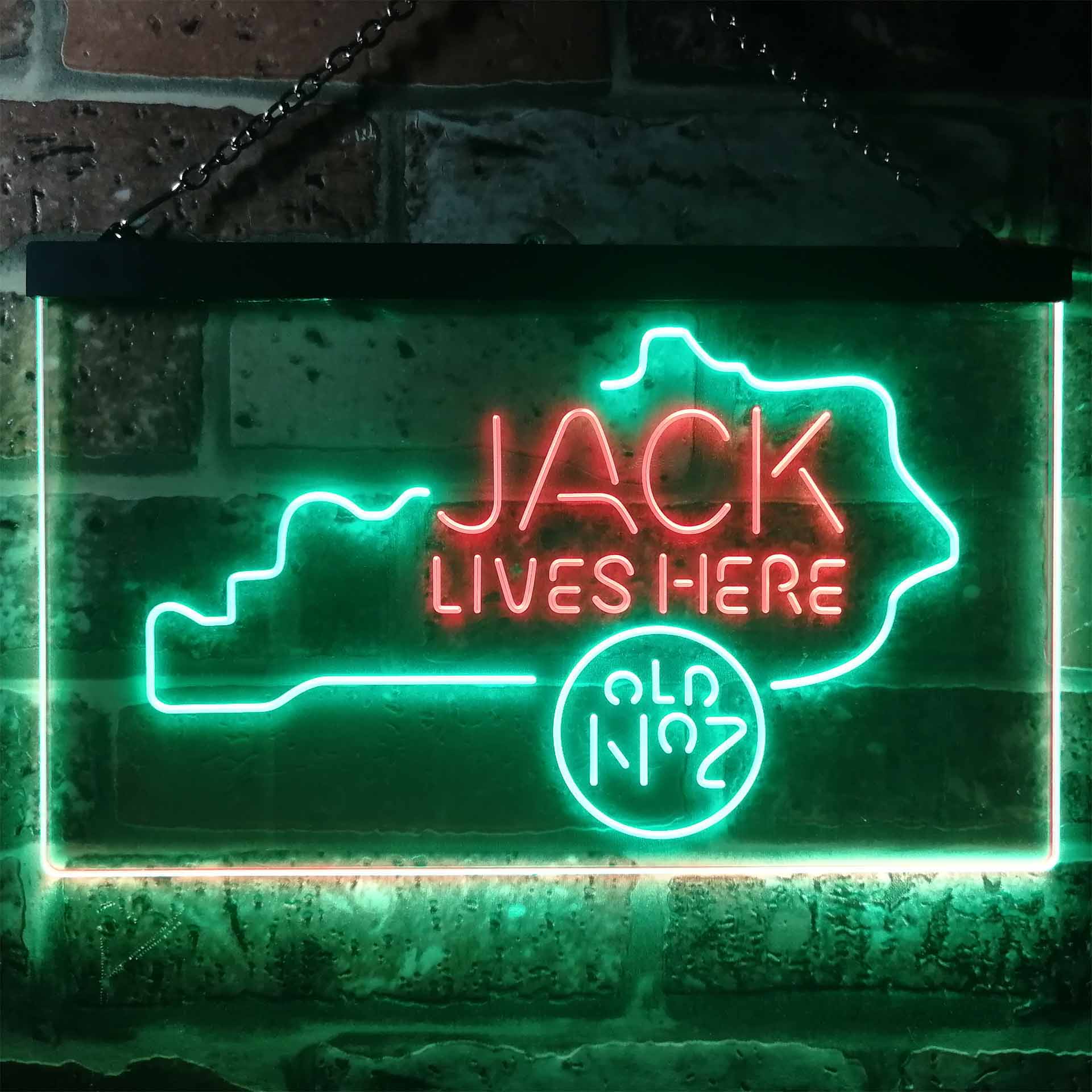 Kentucky Jack Lives Here Dual Color LED Neon Sign ProLedSign