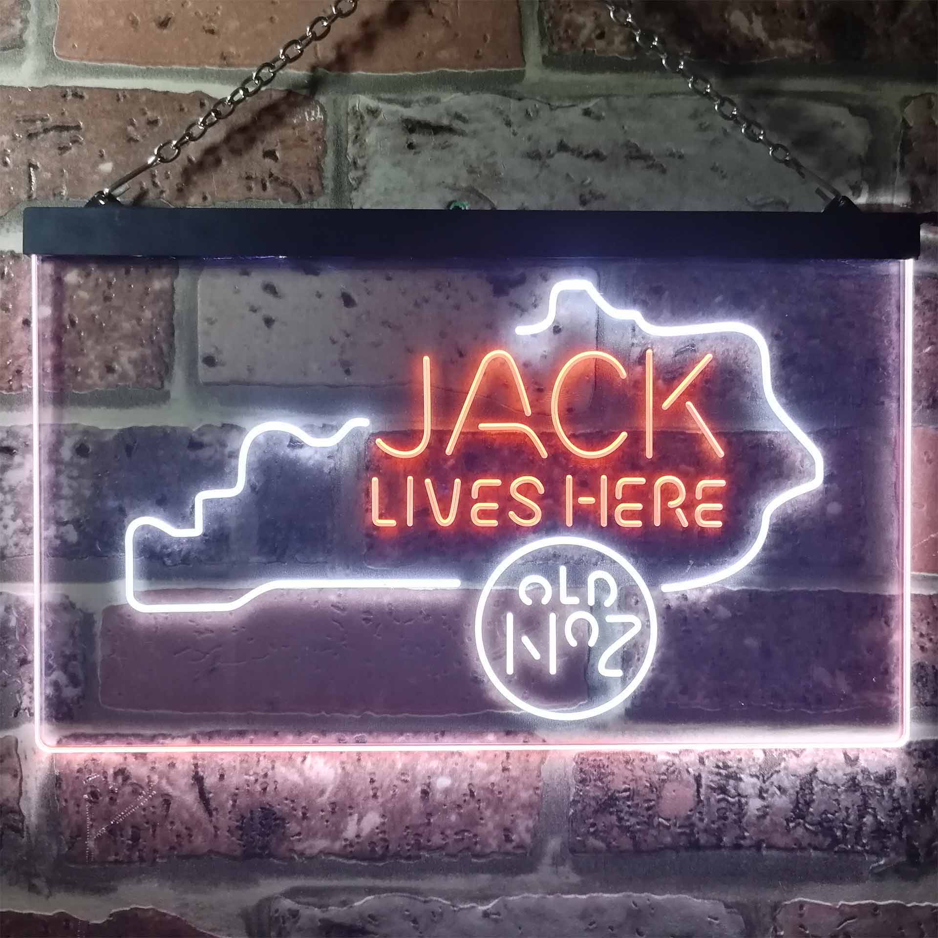 Kentucky Jack Lives Here Dual Color LED Neon Sign ProLedSign