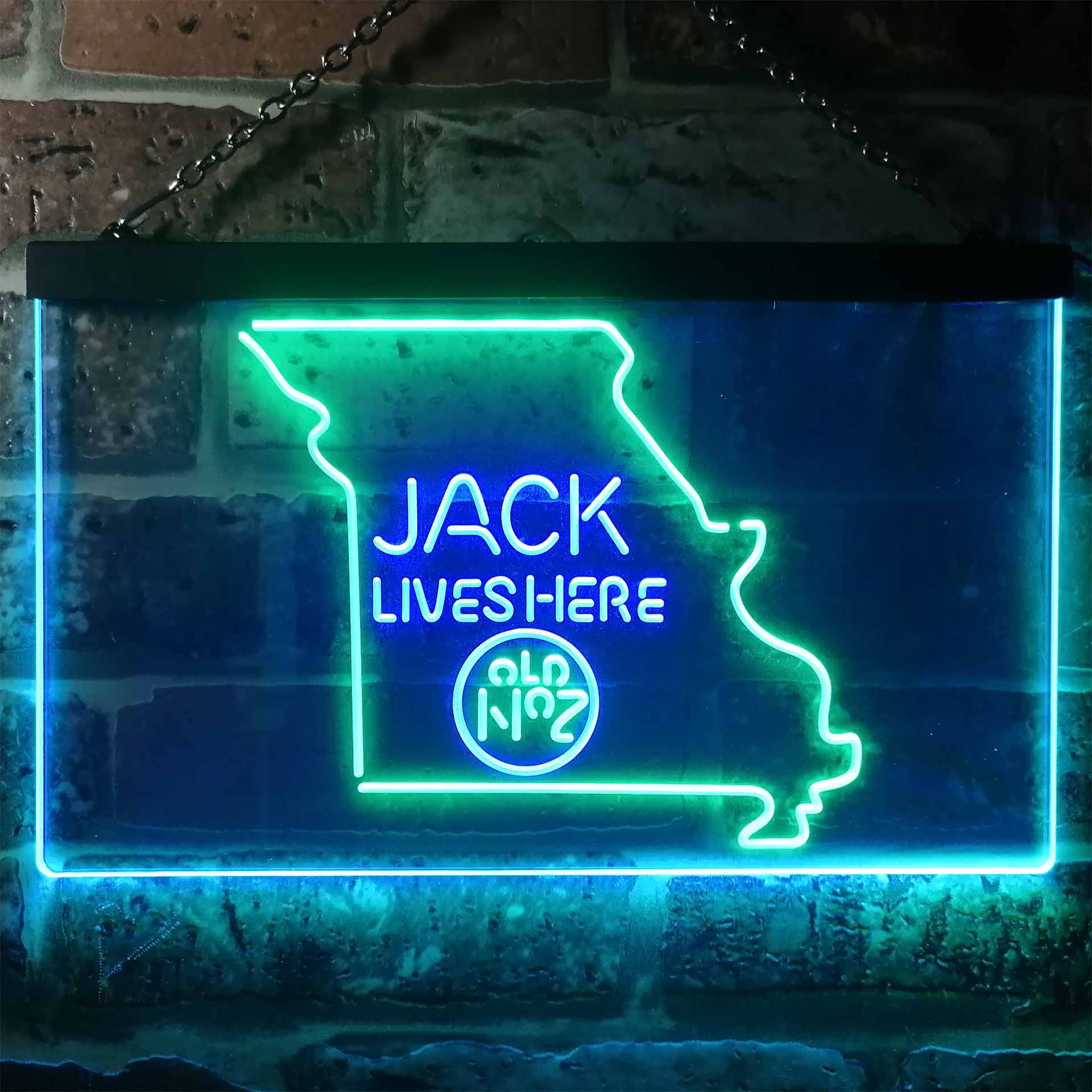 Missouri Jack Lives Here Dual Color LED Neon Sign ProLedSign