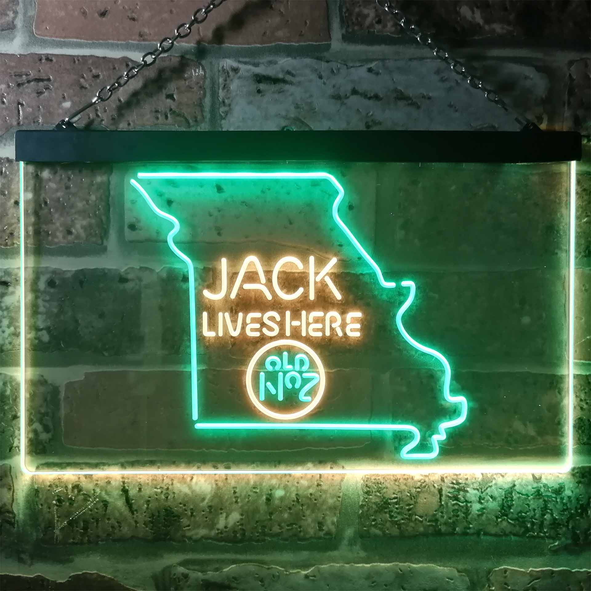 Missouri Jack Lives Here Dual Color LED Neon Sign ProLedSign