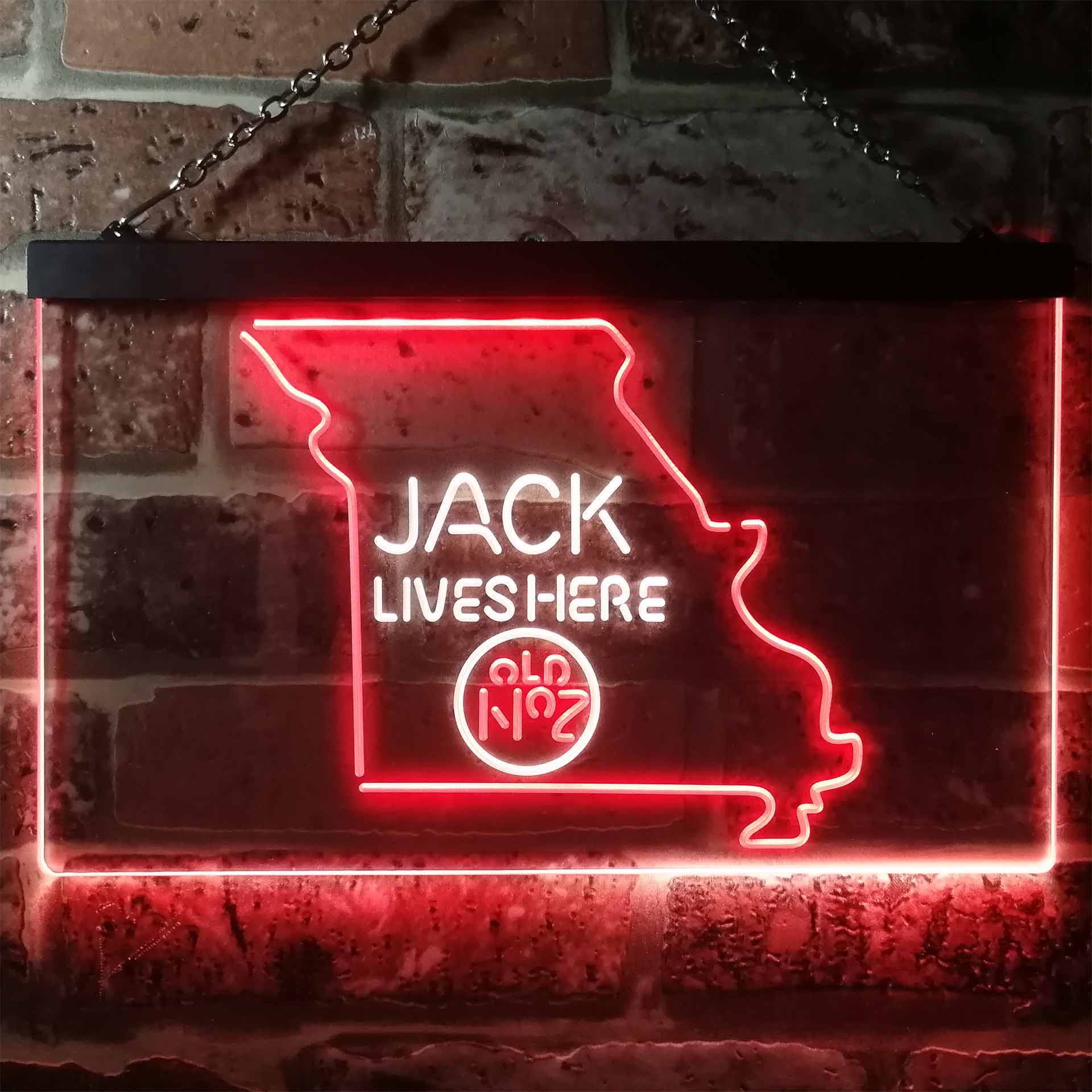 Missouri Jack Lives Here Dual Color LED Neon Sign ProLedSign