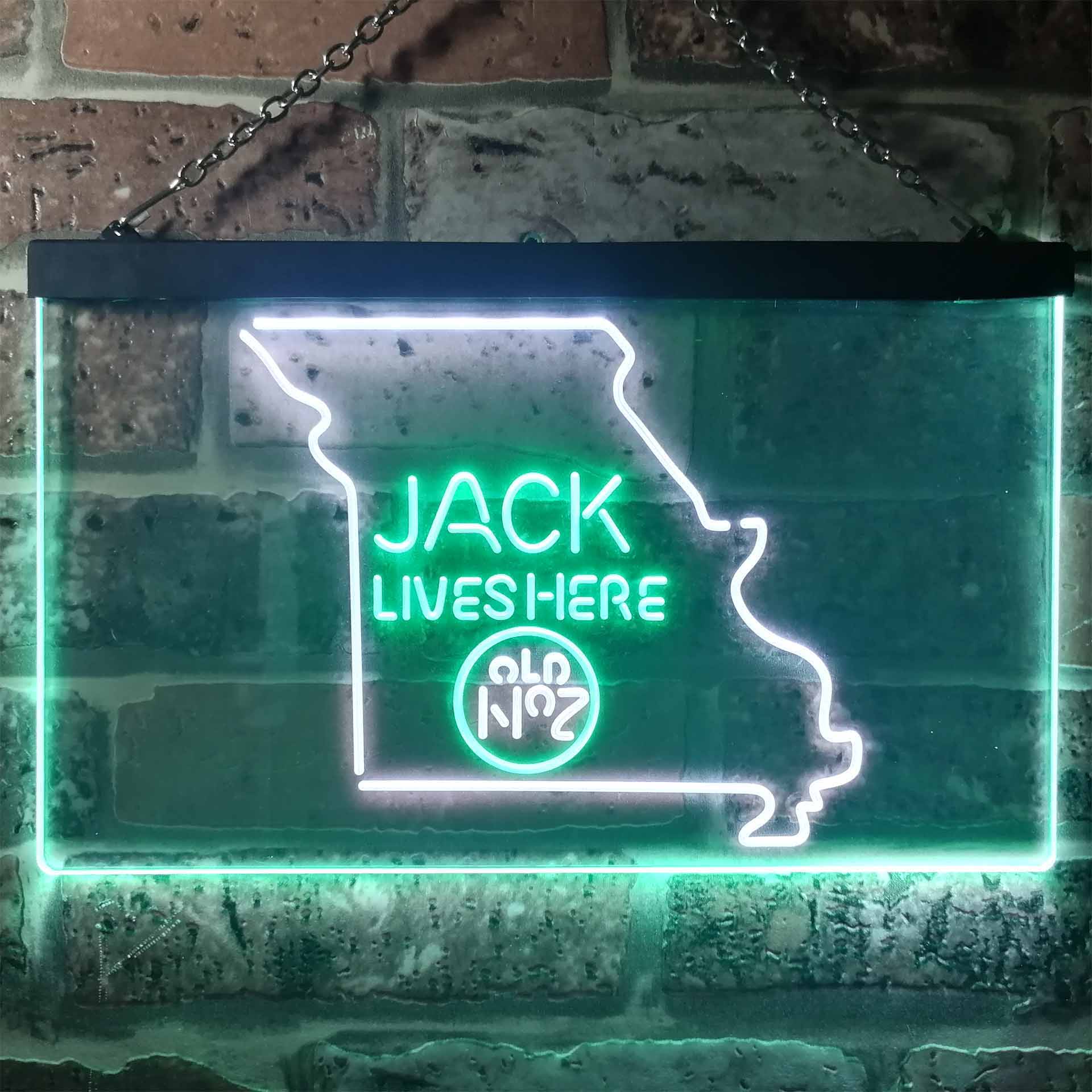 Missouri Jack Lives Here Dual Color LED Neon Sign ProLedSign