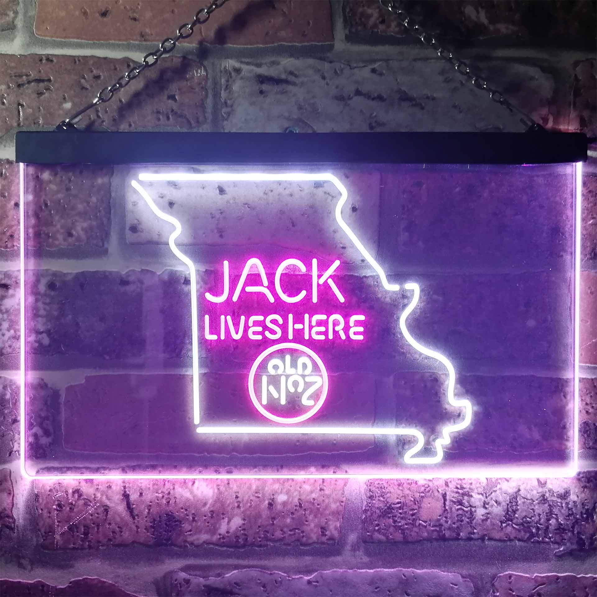 Missouri Jack Lives Here Dual Color LED Neon Sign ProLedSign