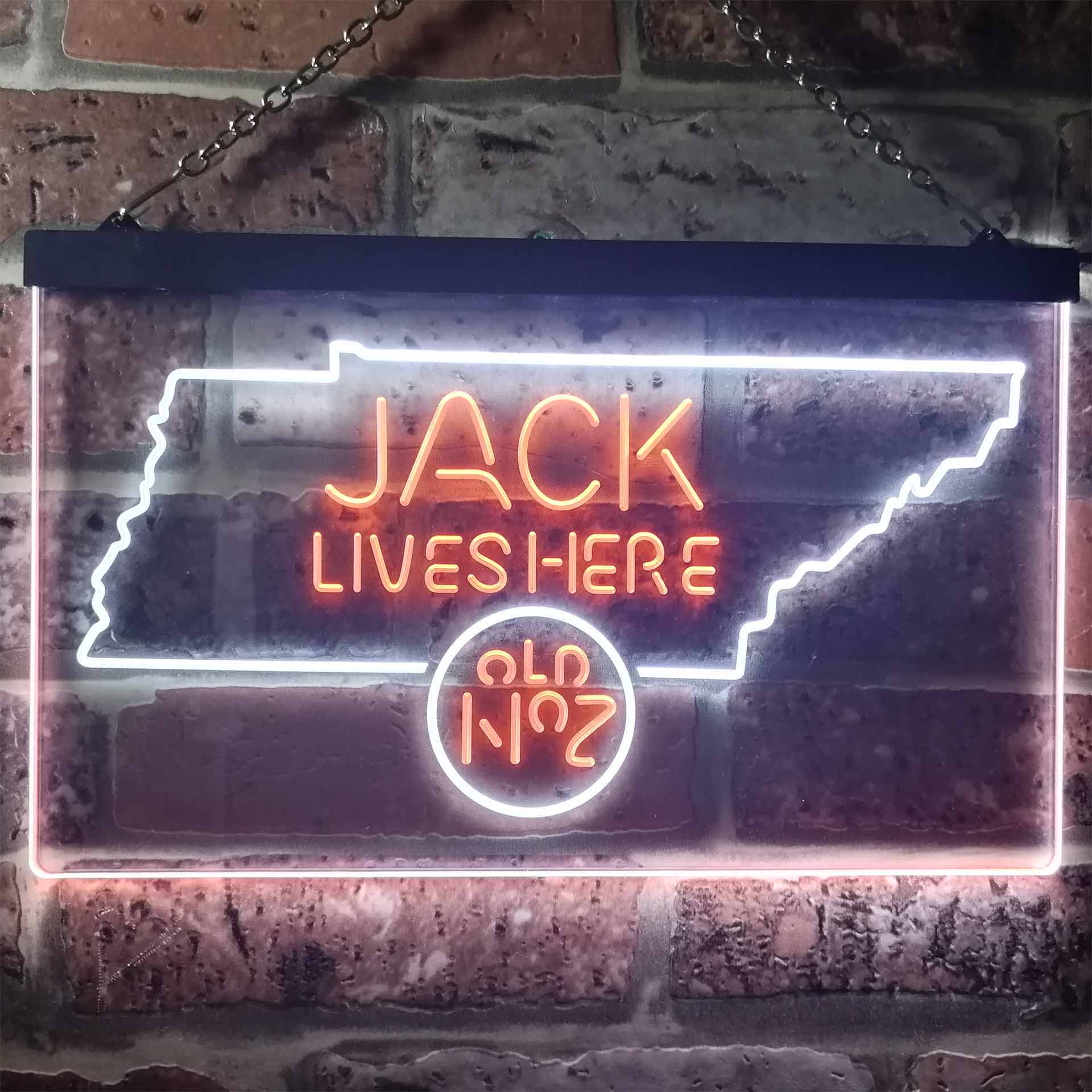 Tennessee Jack Lives Here Dual Color LED Neon Sign ProLedSign