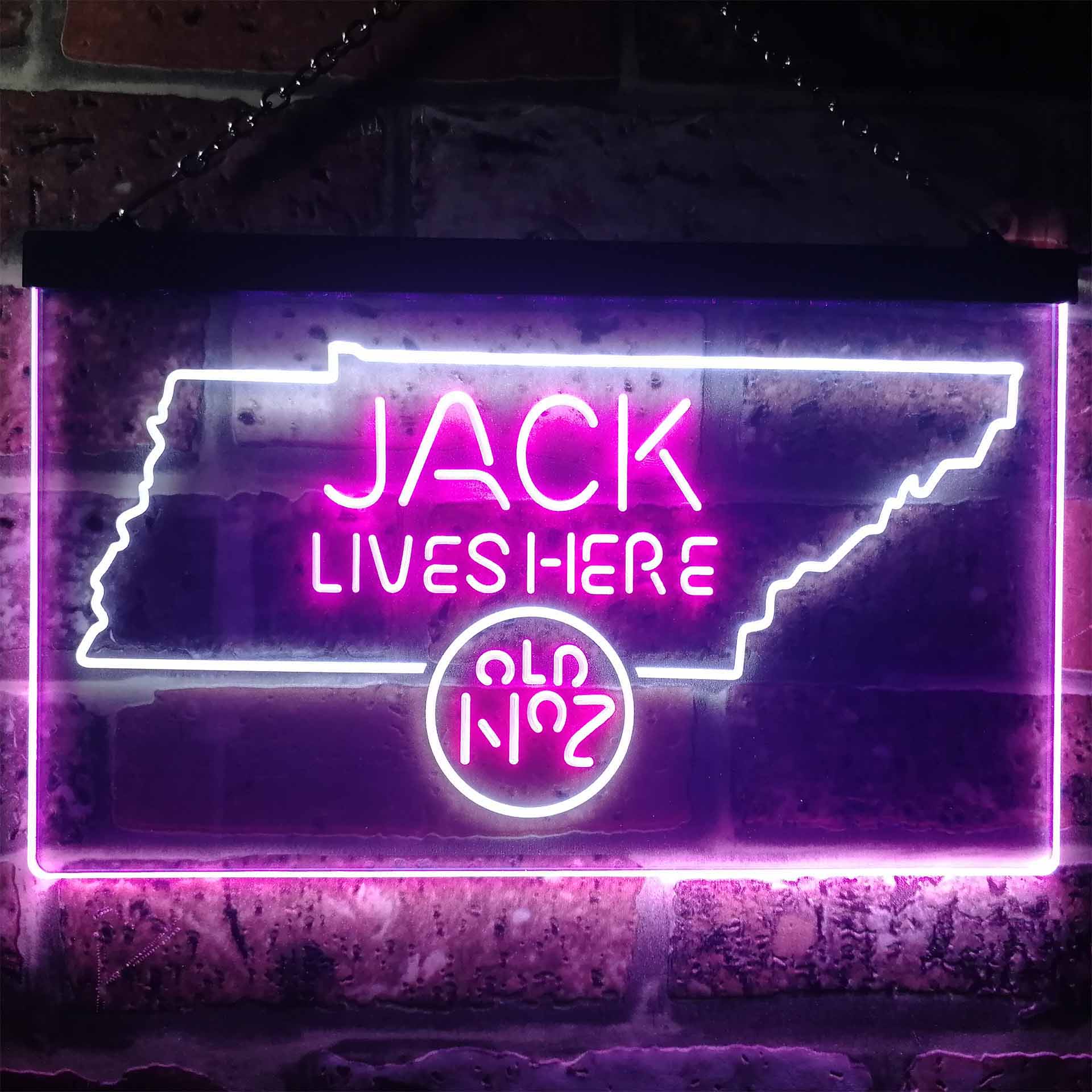 Tennessee Jack Lives Here Dual Color LED Neon Sign ProLedSign