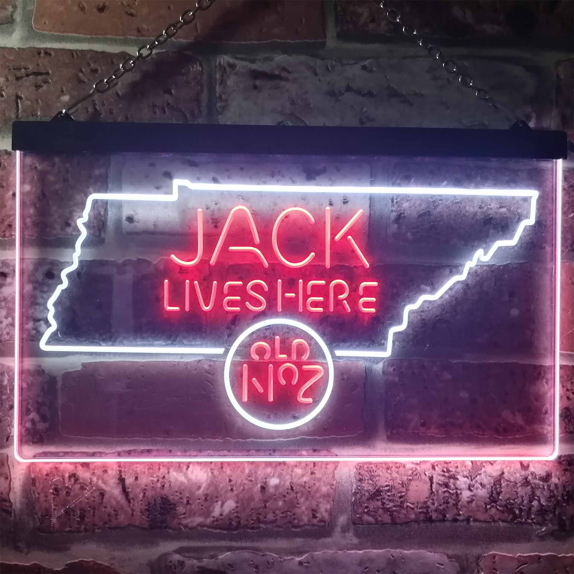 Tennessee Jack Lives Here Dual Color LED Neon Sign ProLedSign