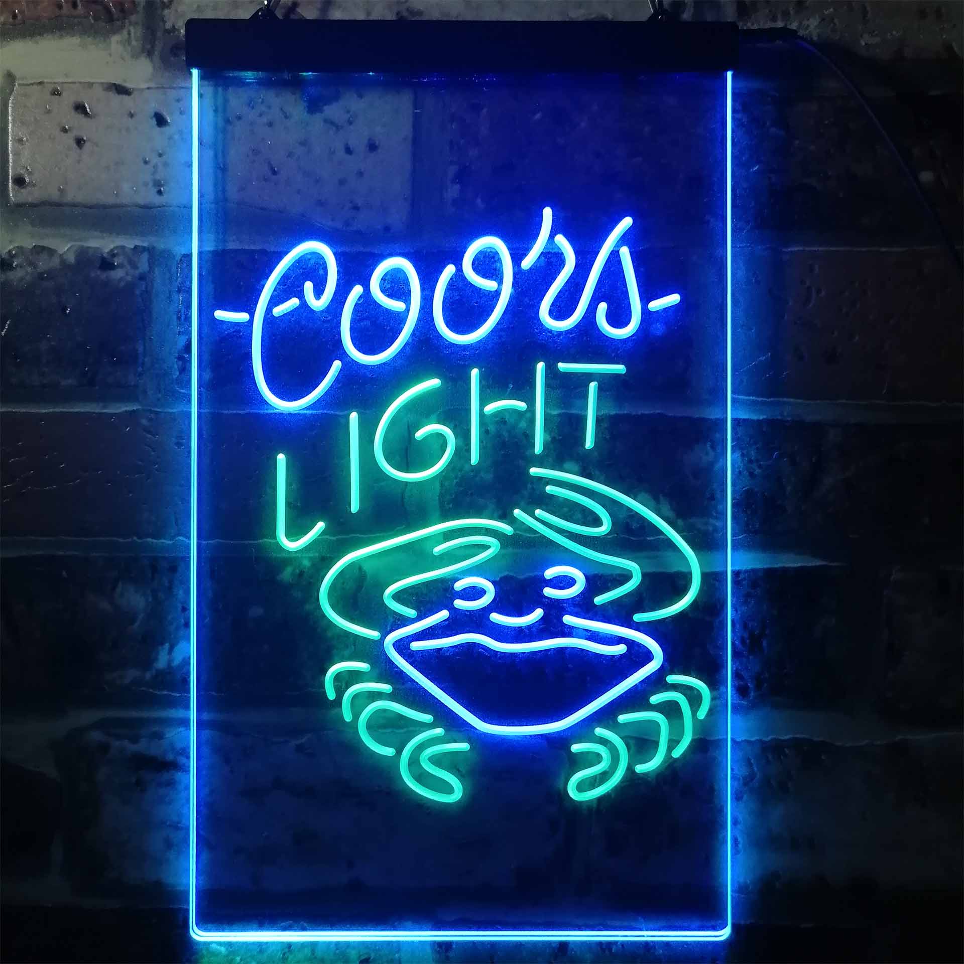 Coors Light Crab Bar Neon-Like LED Sign