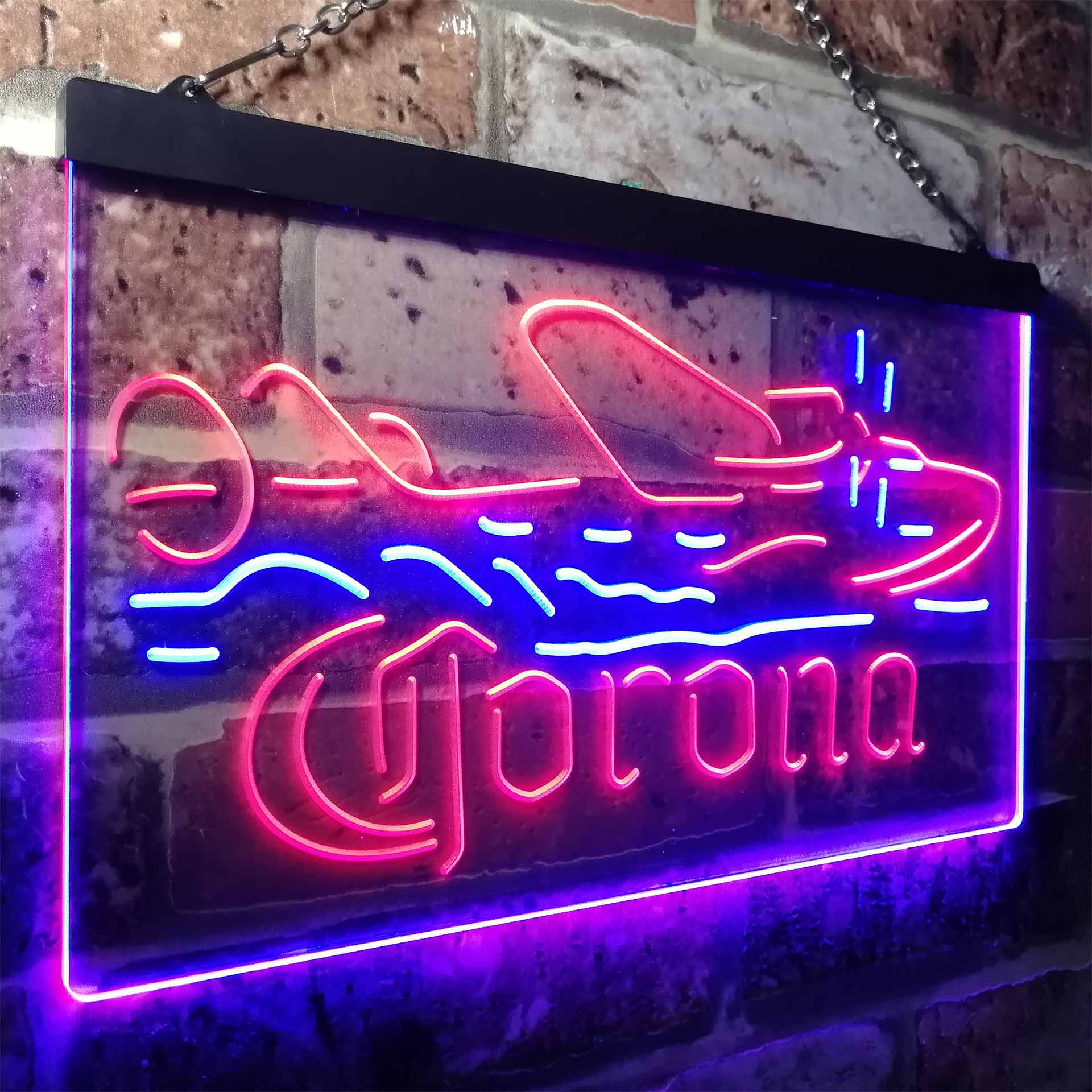 Corona Seaplane Hydroplane Neon-Like LED Sign