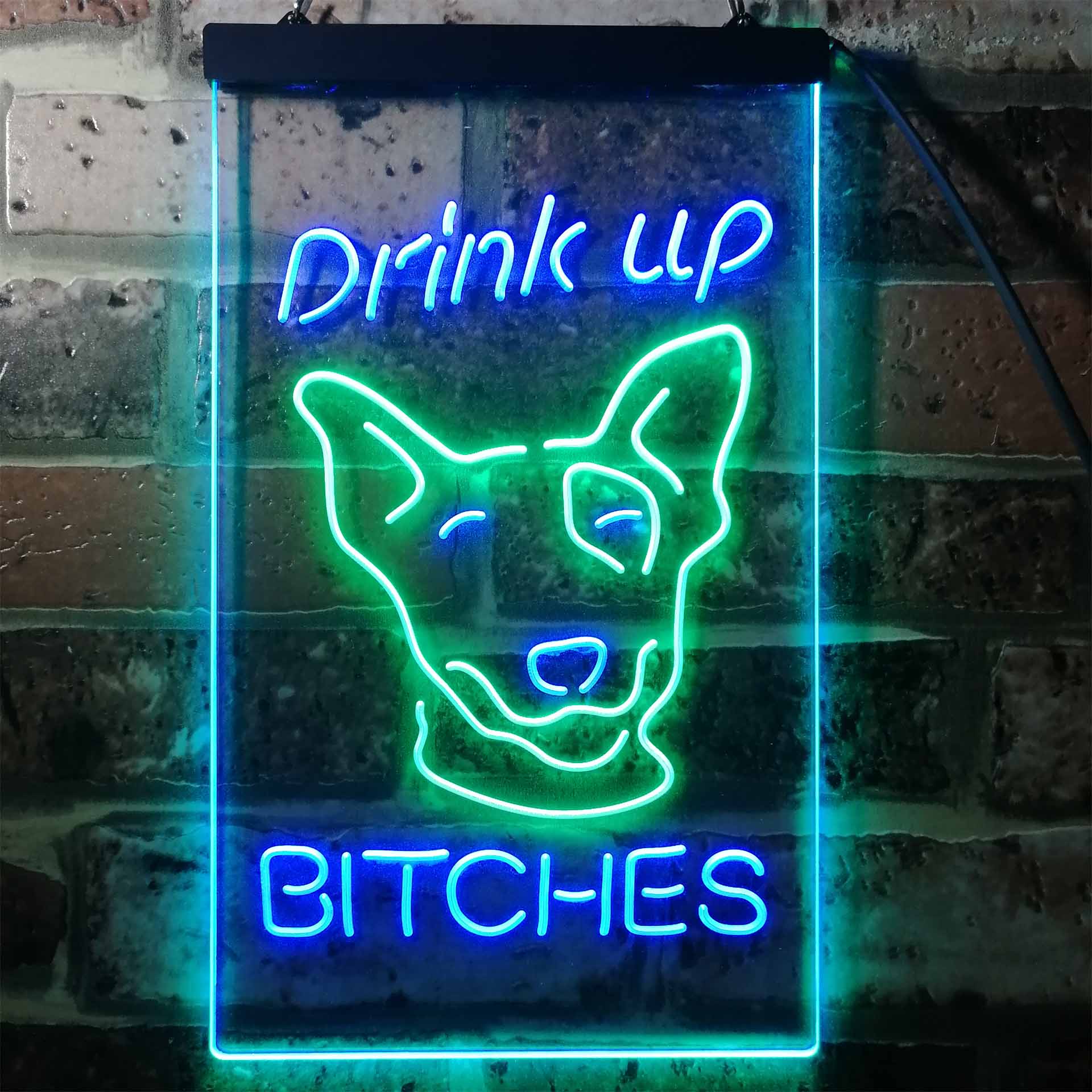 Bud Light Drink Up Mackenzie Dual Color LED Neon Sign ProLedSign