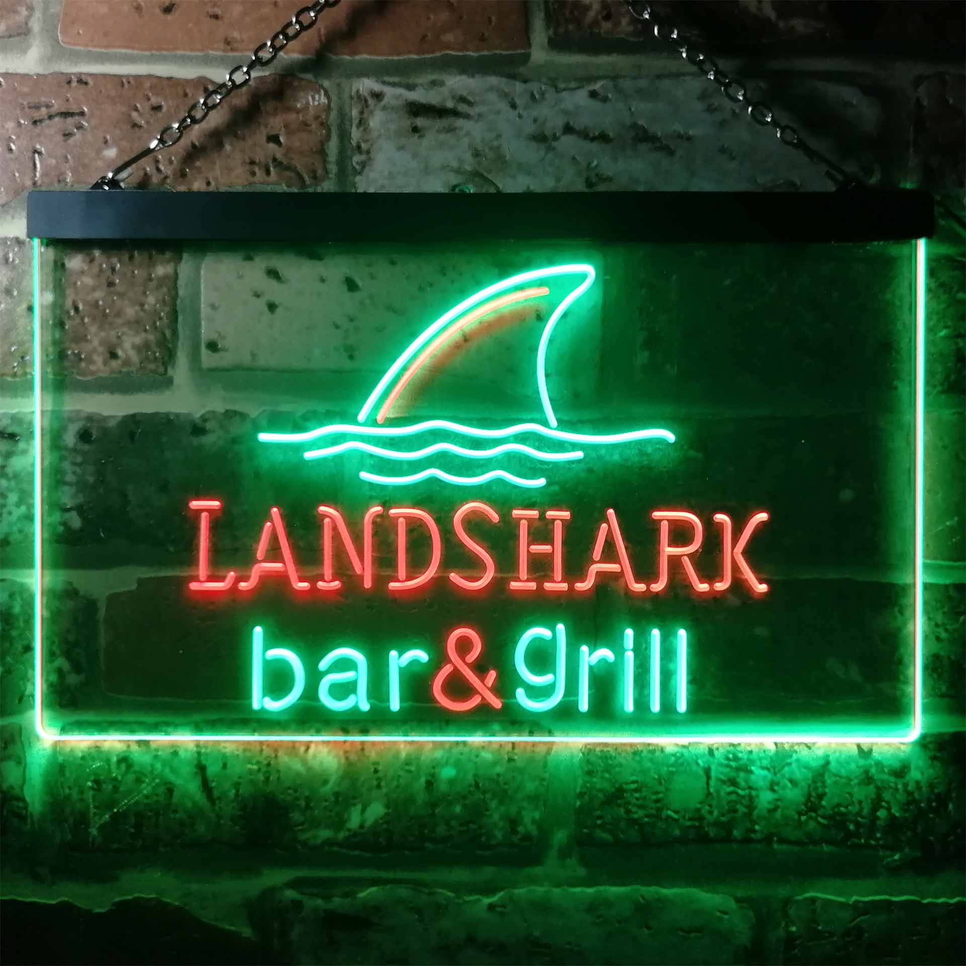 Landshark Bar and Grill Dual Color LED Neon Sign ProLedSign