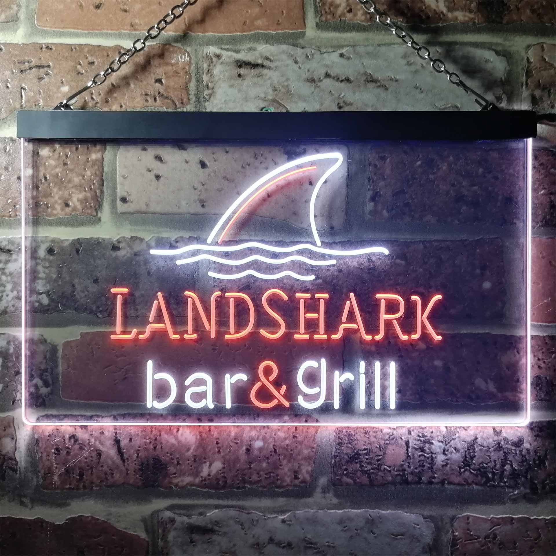 Landshark Bar and Grill Dual Color LED Neon Sign ProLedSign