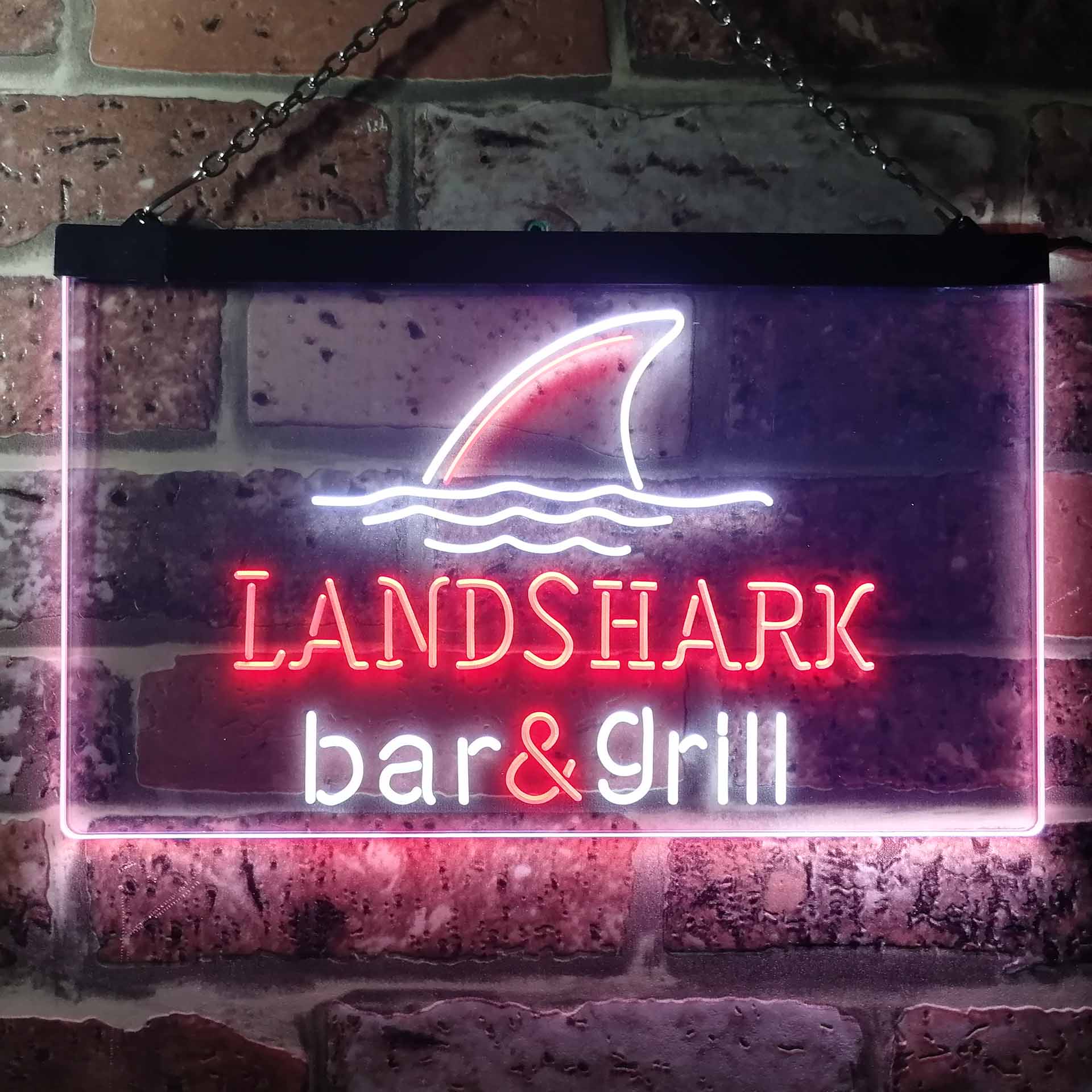 Landshark Bar and Grill Dual Color LED Neon Sign ProLedSign