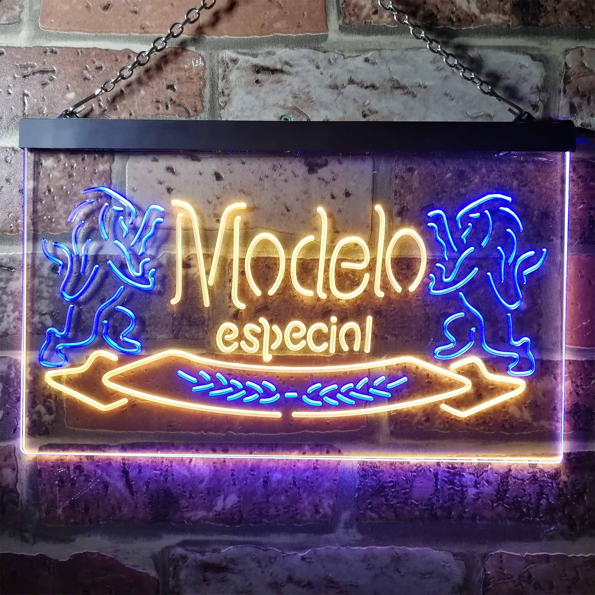 Modelo Especial Beer Dual Color LED Neon Sign ProLedSign