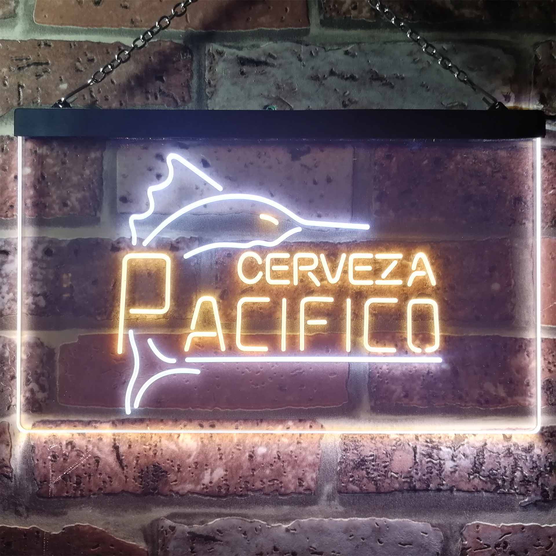 Cerveza Pacifico Large Marlin Dual Color LED Neon Sign ProLedSign
