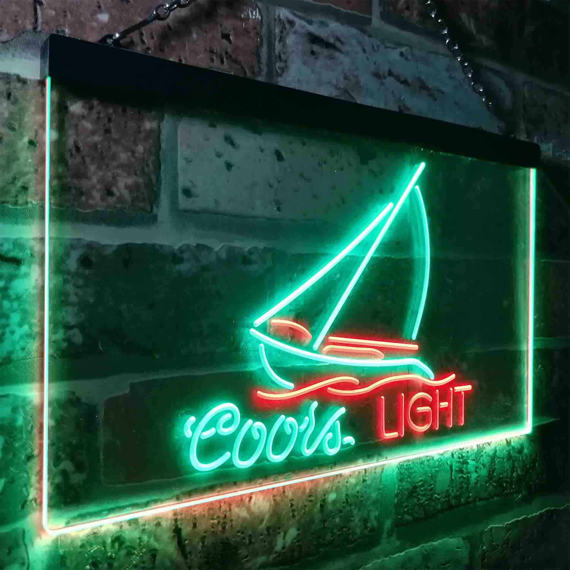 Coors Light Sailboat Neon-Like LED Sign