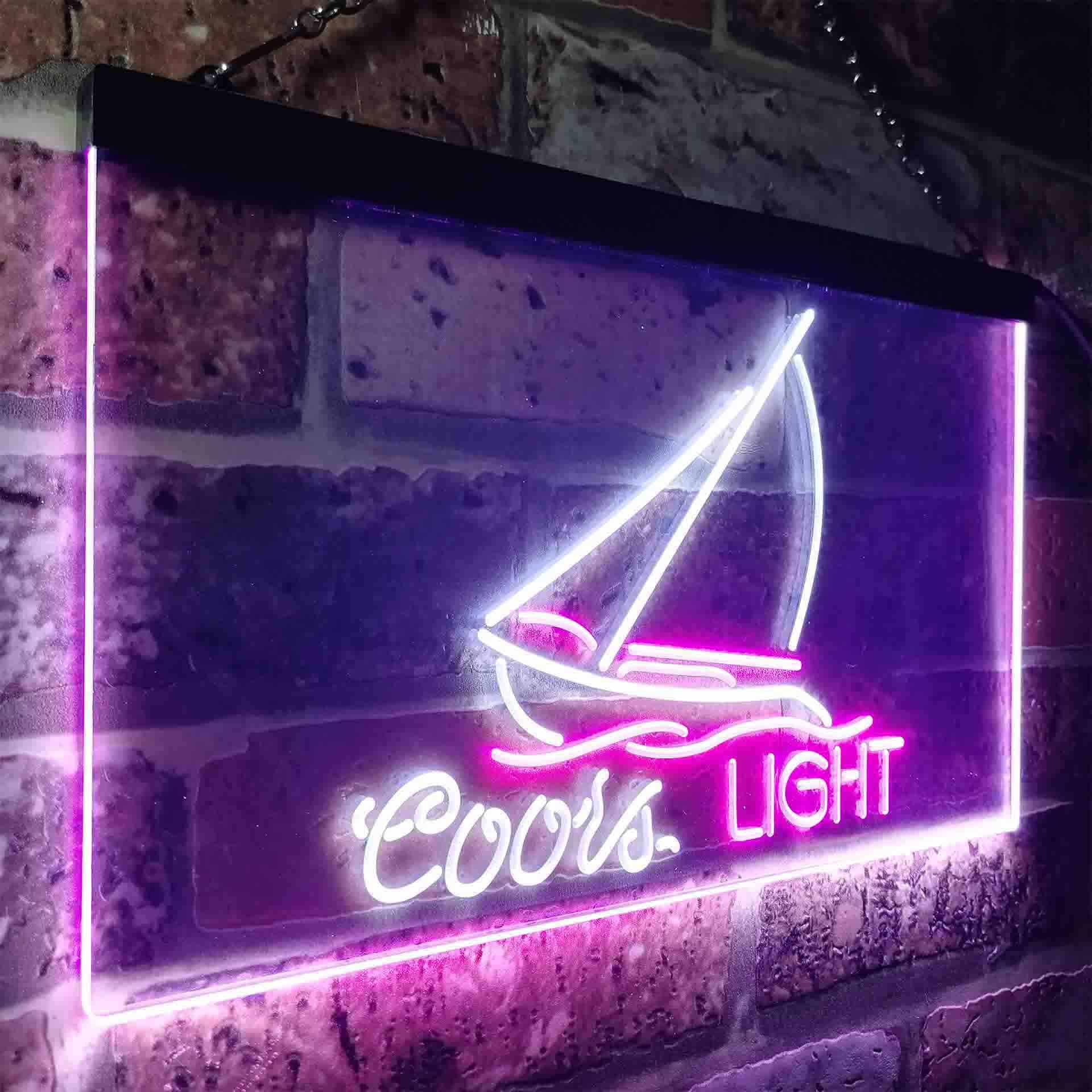 Coors Light Sailboat Neon-Like LED Sign