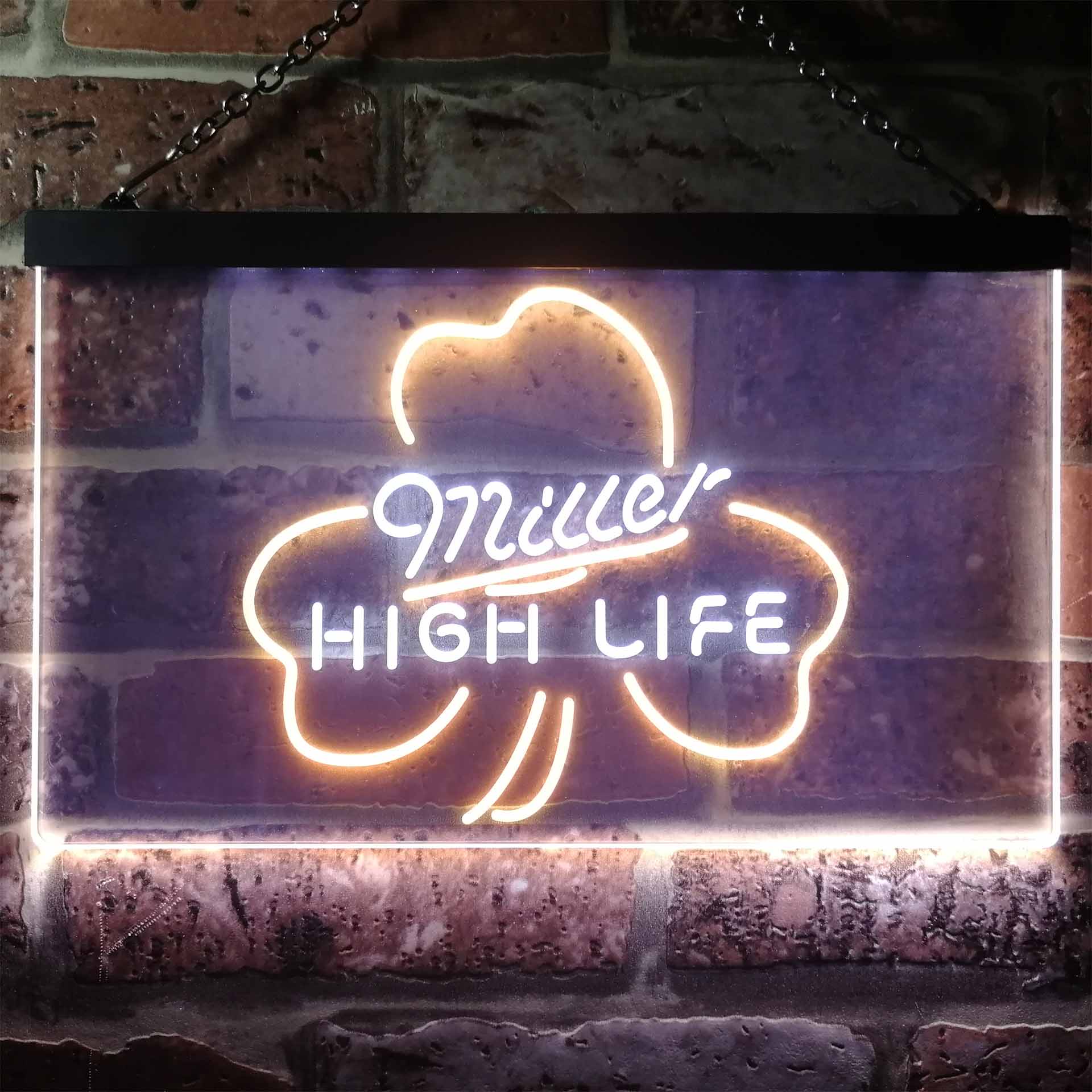 Miller High Life Shamrock Neon-Like LED Sign - ProLedSign