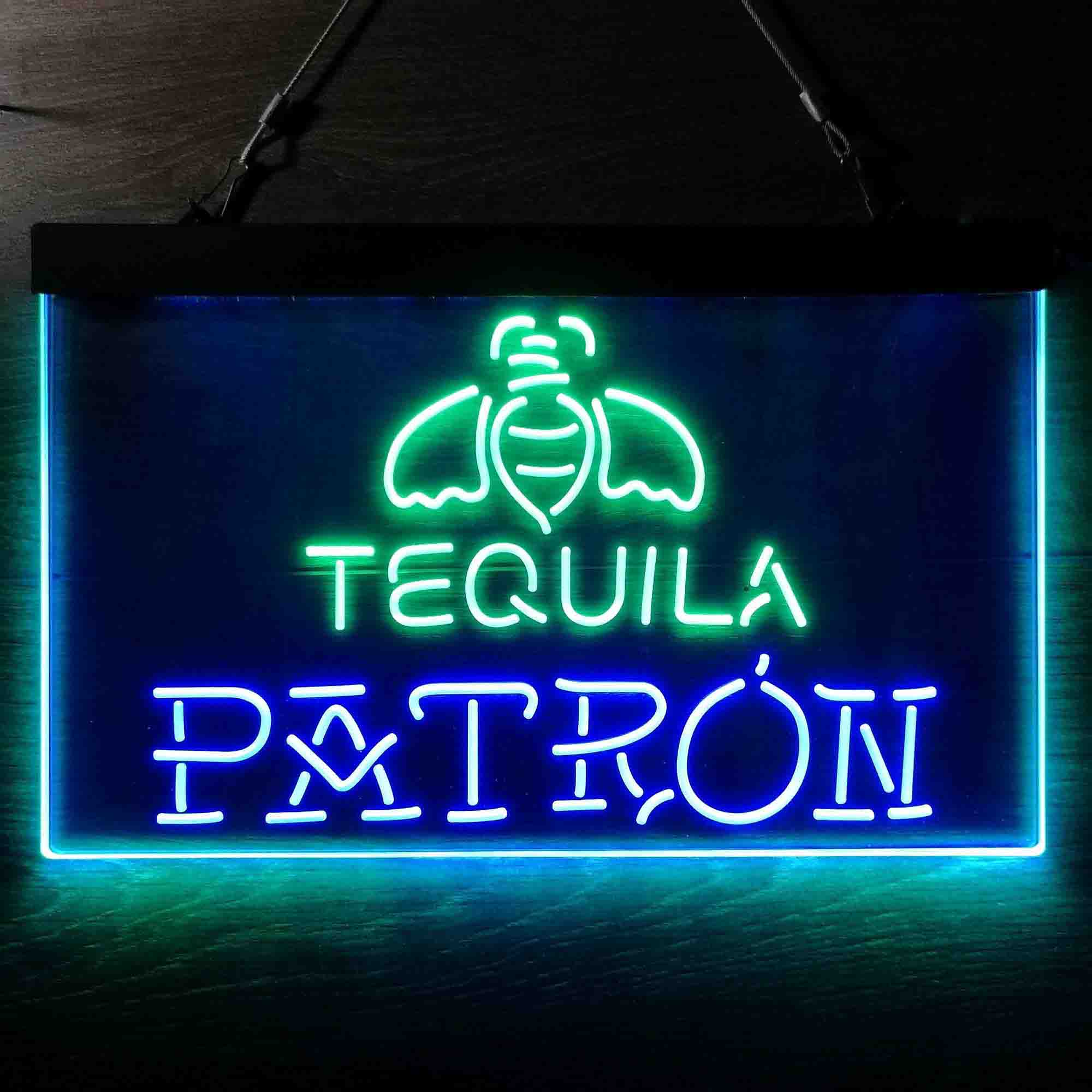 Patron Tequila Dual Color LED Neon Sign ProLedSign