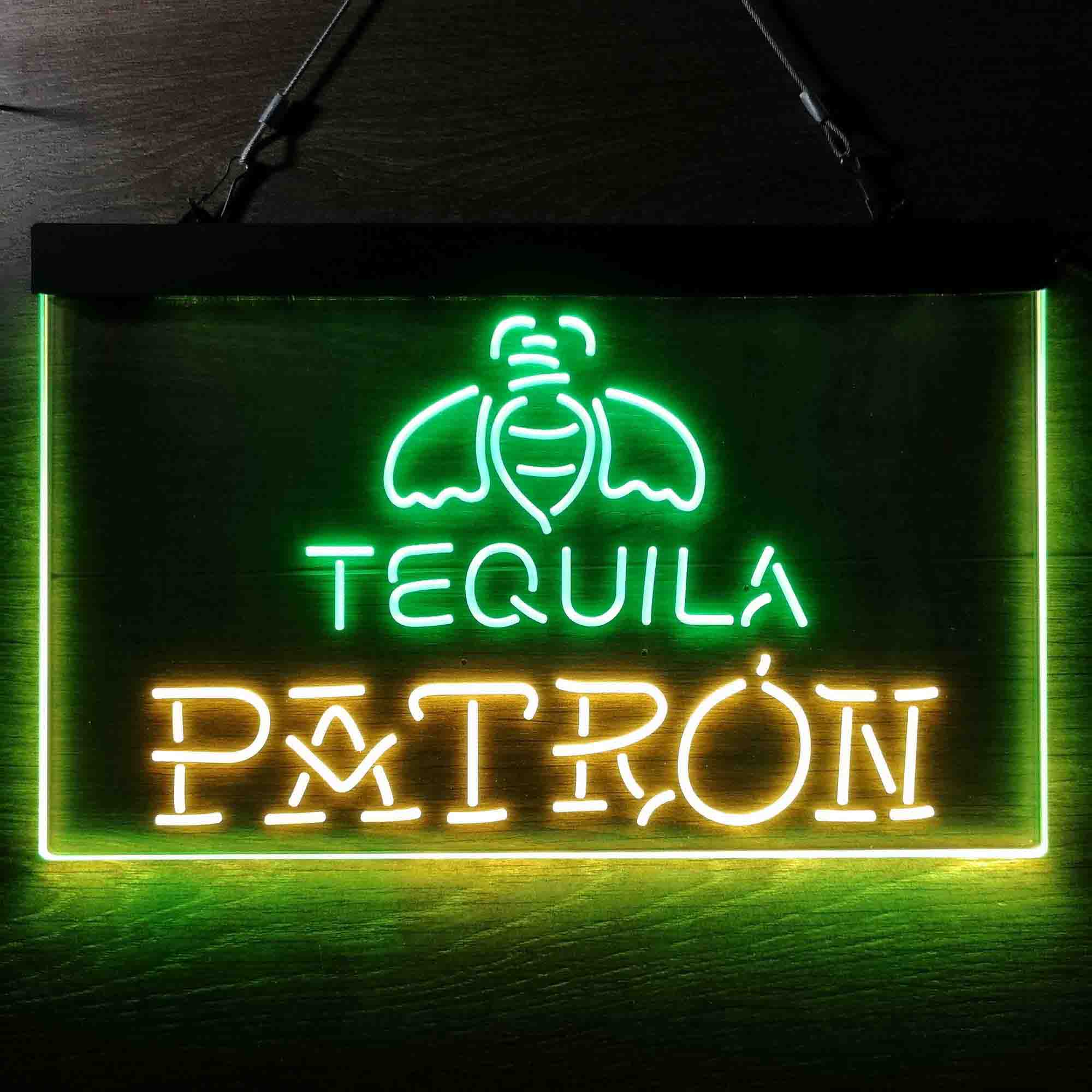 Patron Tequila Dual Color LED Neon Sign ProLedSign