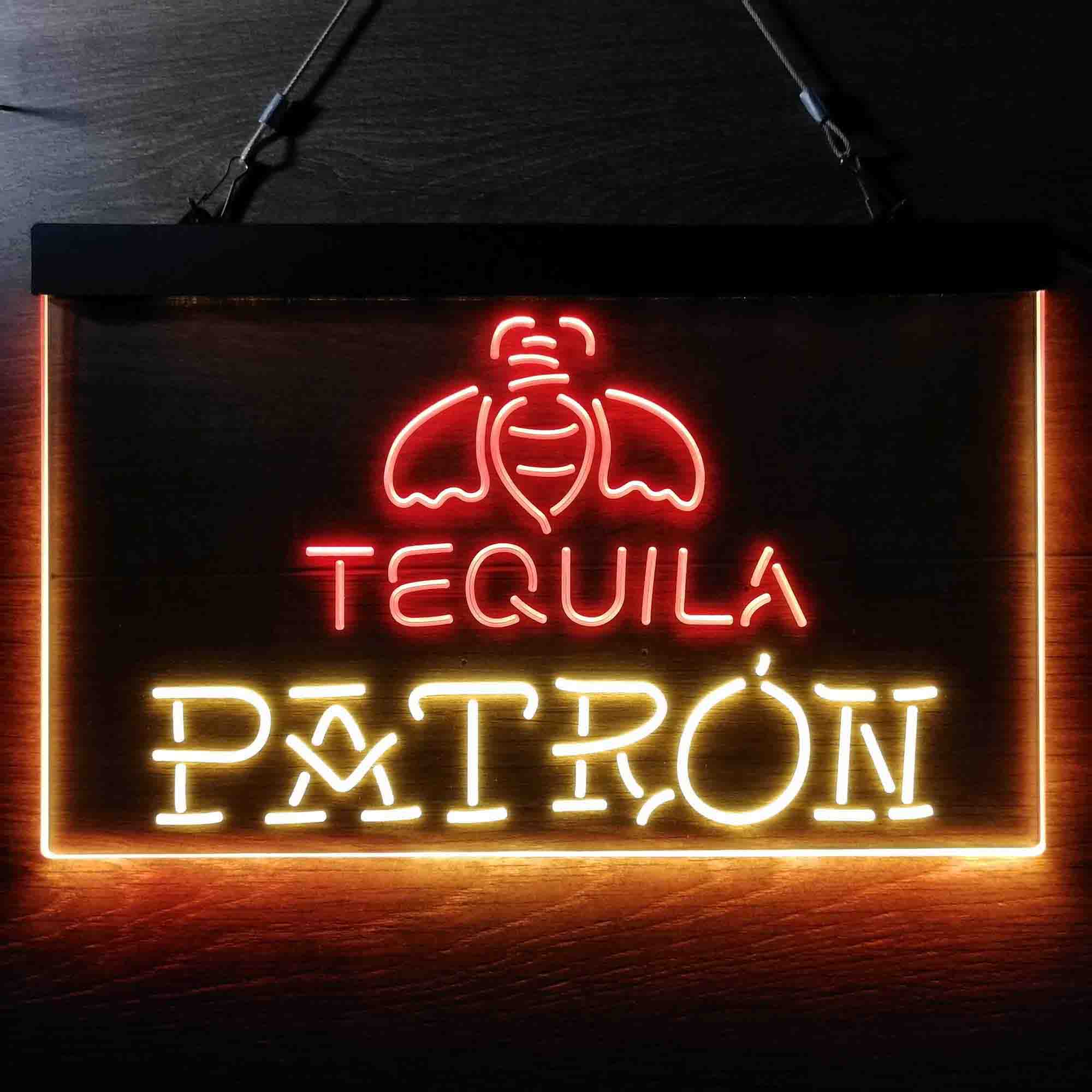 Patron Tequila Dual Color LED Neon Sign ProLedSign