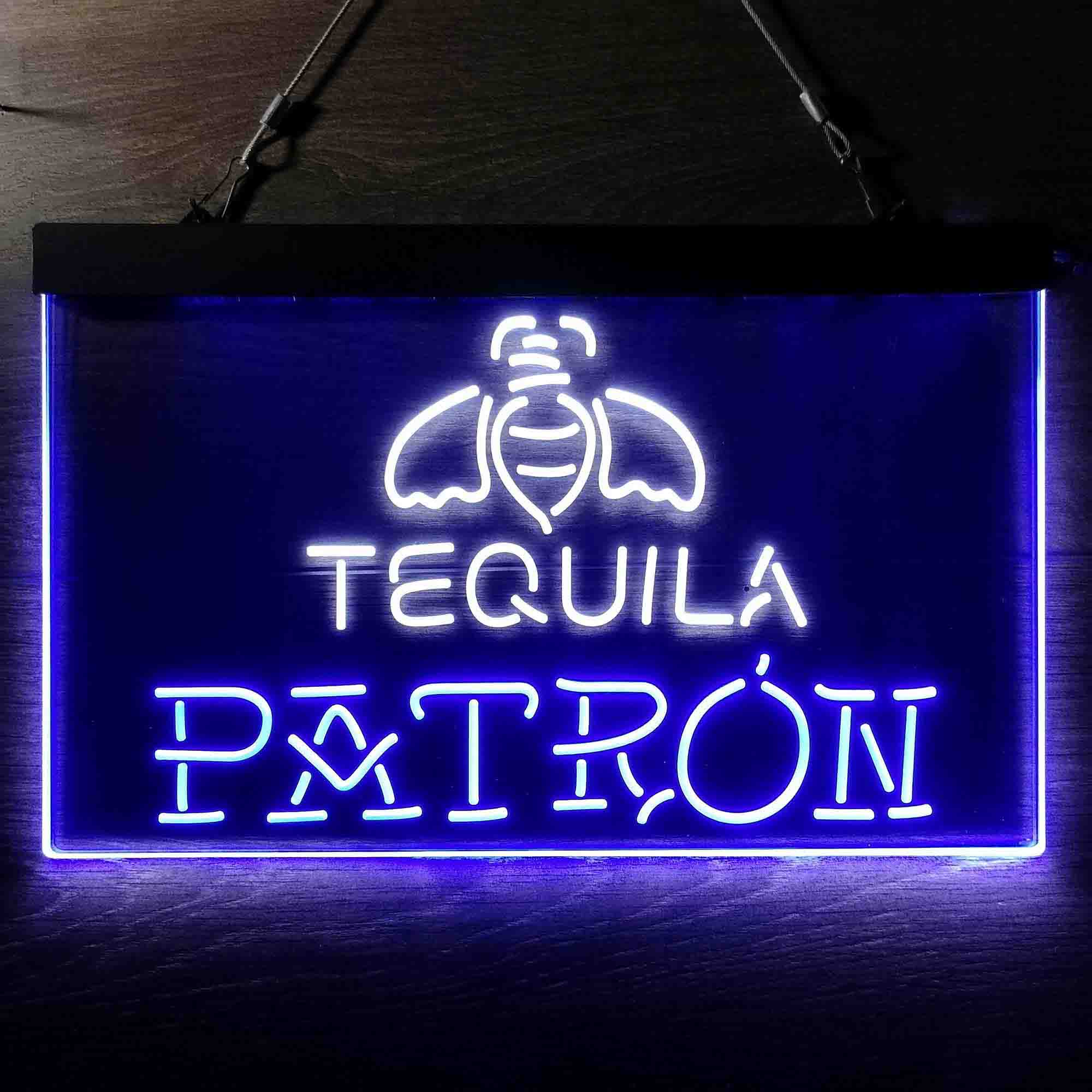 Patron Tequila Dual Color LED Neon Sign ProLedSign