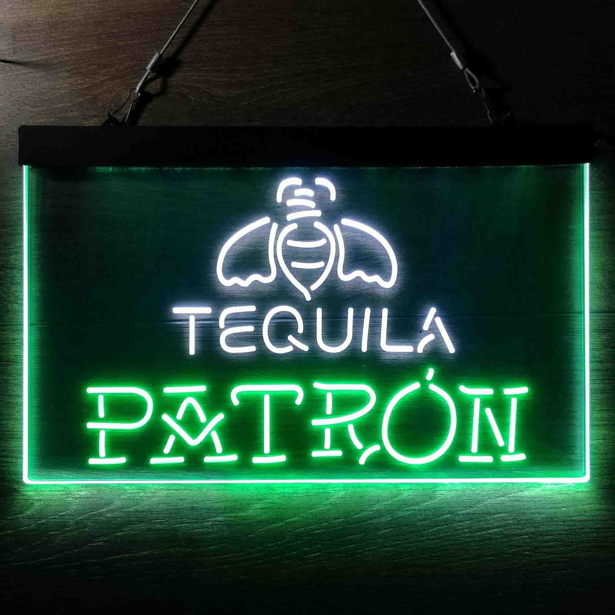 Patron Tequila Dual Color LED Neon Sign ProLedSign