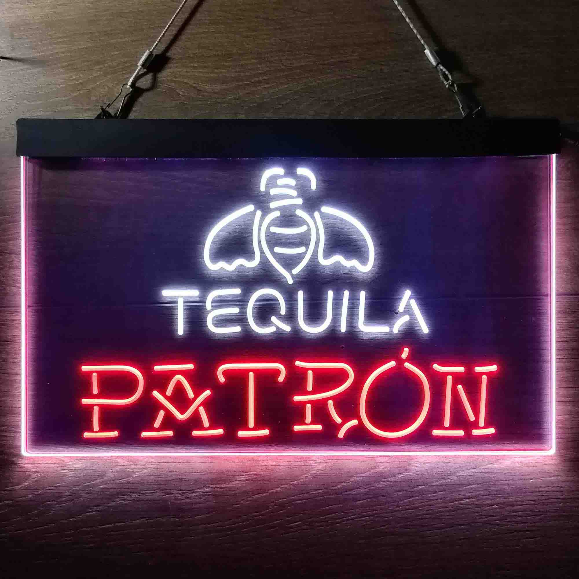 Patron Tequila Dual Color LED Neon Sign ProLedSign