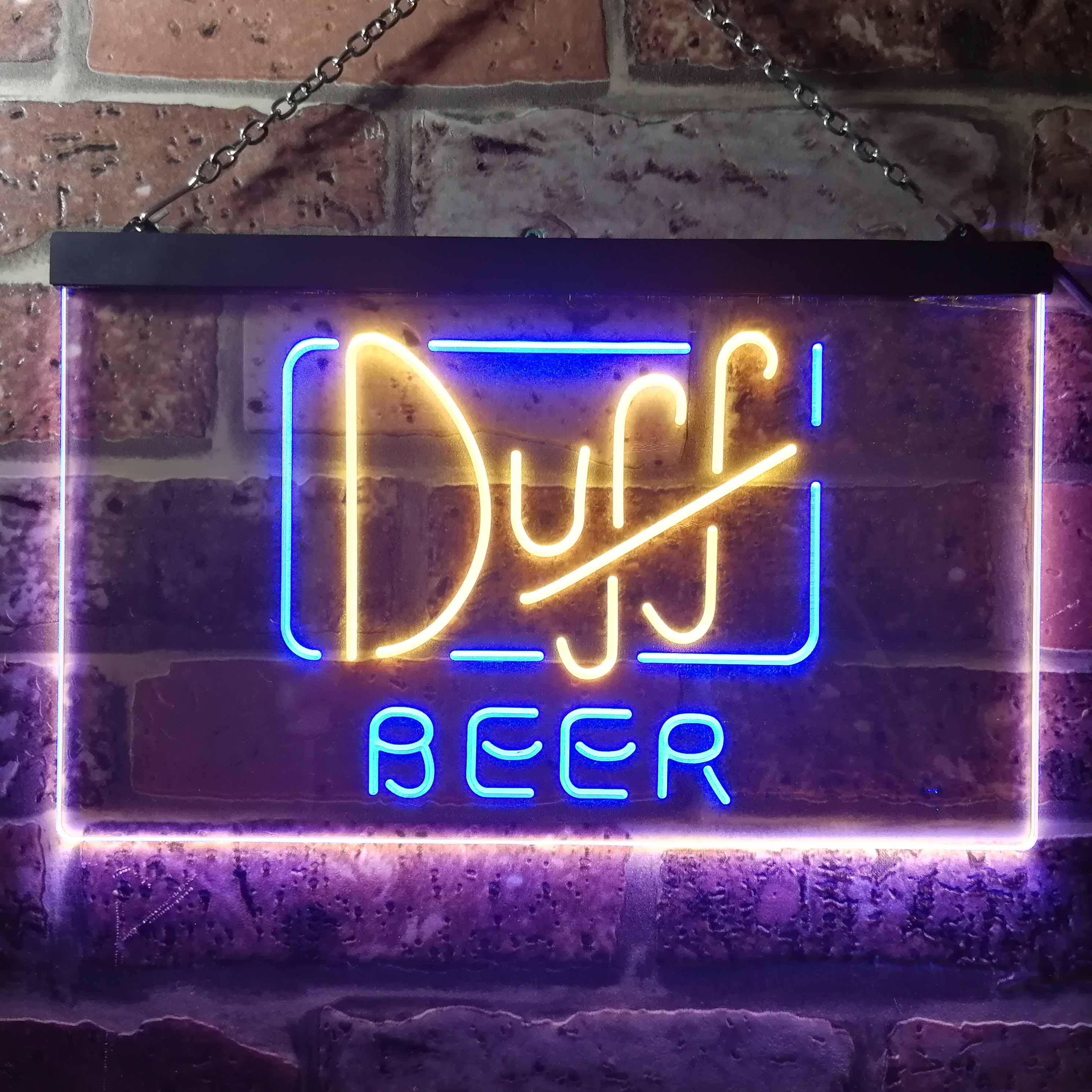 Duff Beer Dual Color LED Neon Sign ProLedSign