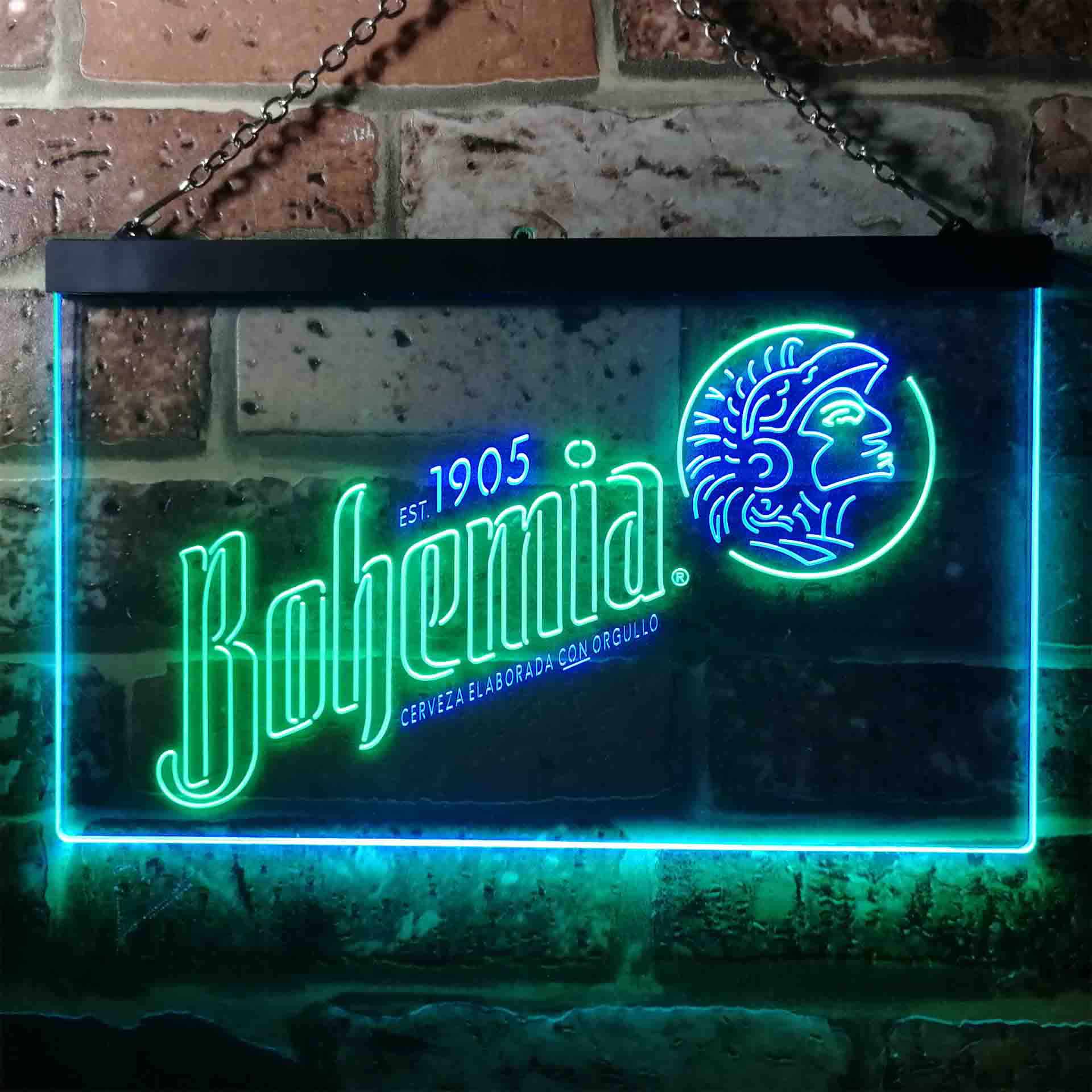 Bohemia Beer Home Bar Neon-Like LED Sign