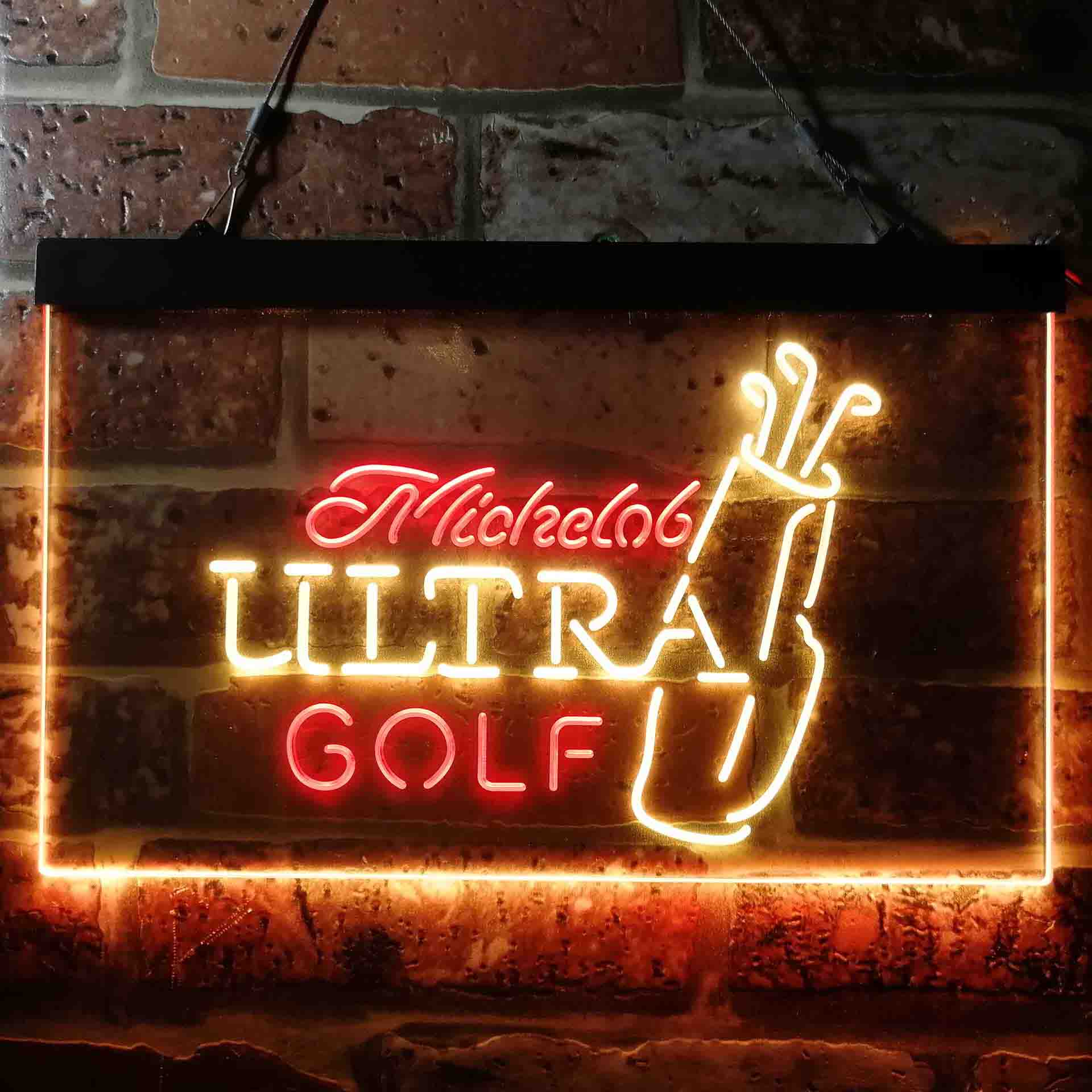 Michelob Ultra Golf Bag Dual Color LED Neon Sign ProLedSign