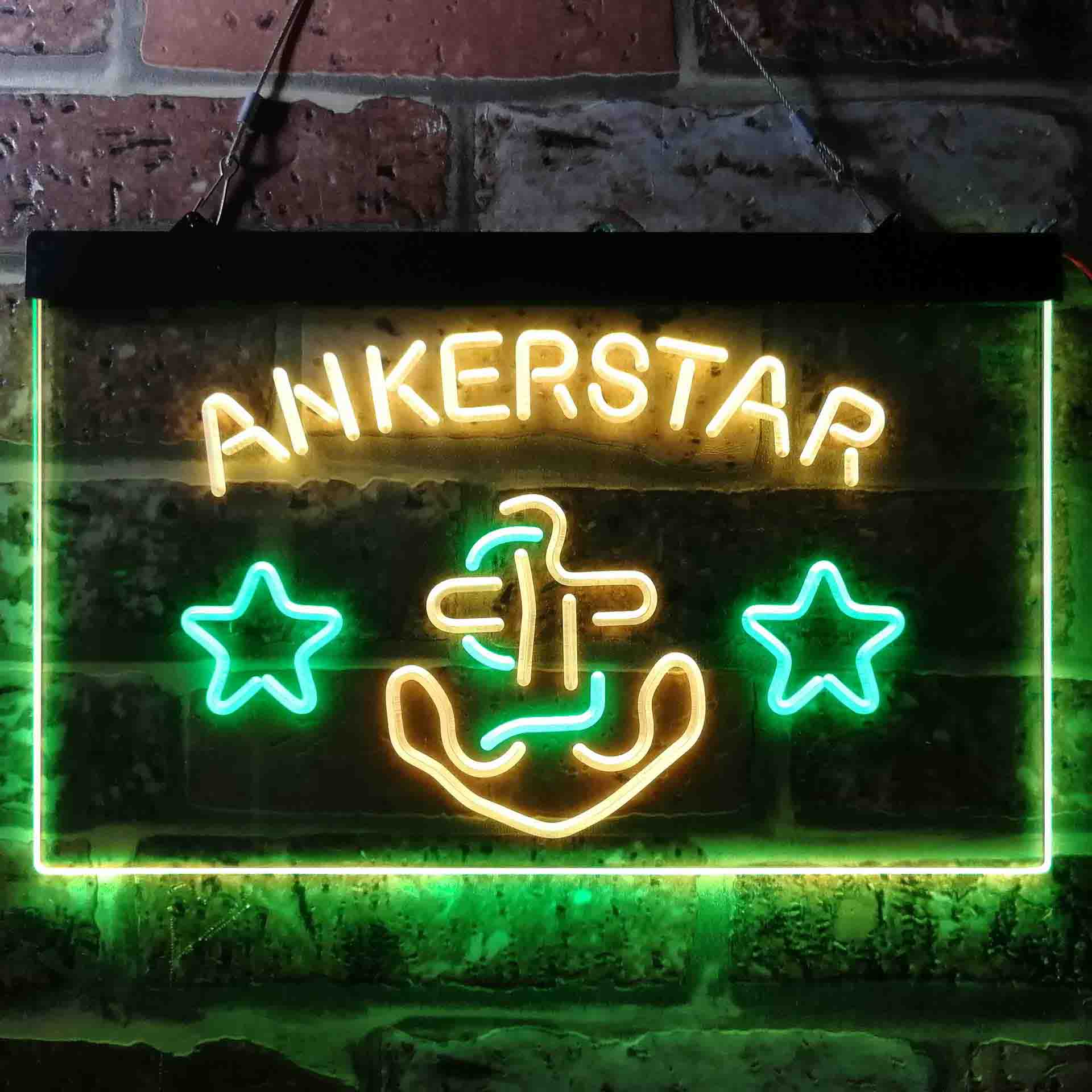 Ankerstar Anchor Cowboys Stars Beer Neon-Like LED Sign - ProLedSign