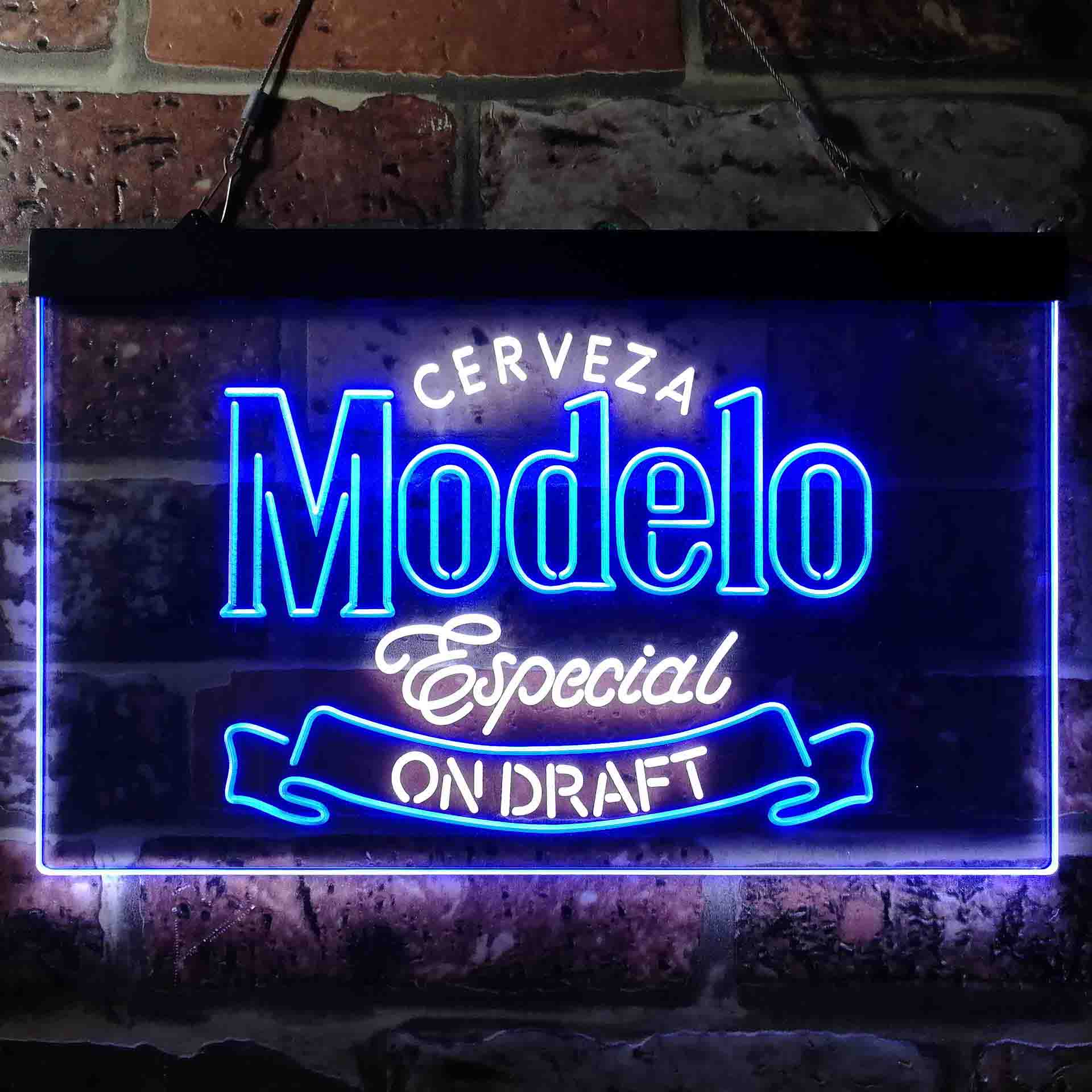 Cerveza Modelo Especial Draft Dual Color LED Neon Sign ProLedSign