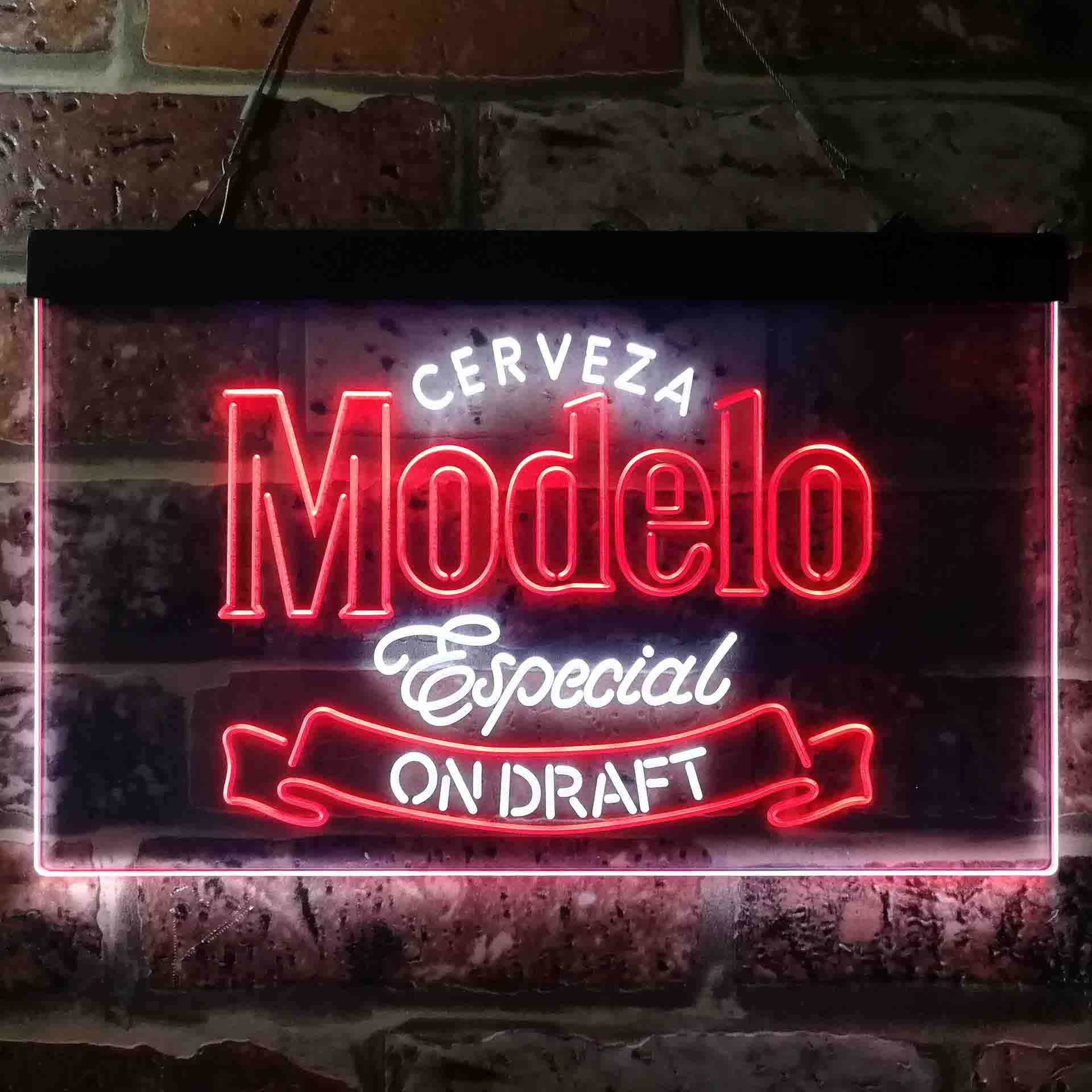 Cerveza Modelo Especial Draft Dual Color LED Neon Sign ProLedSign