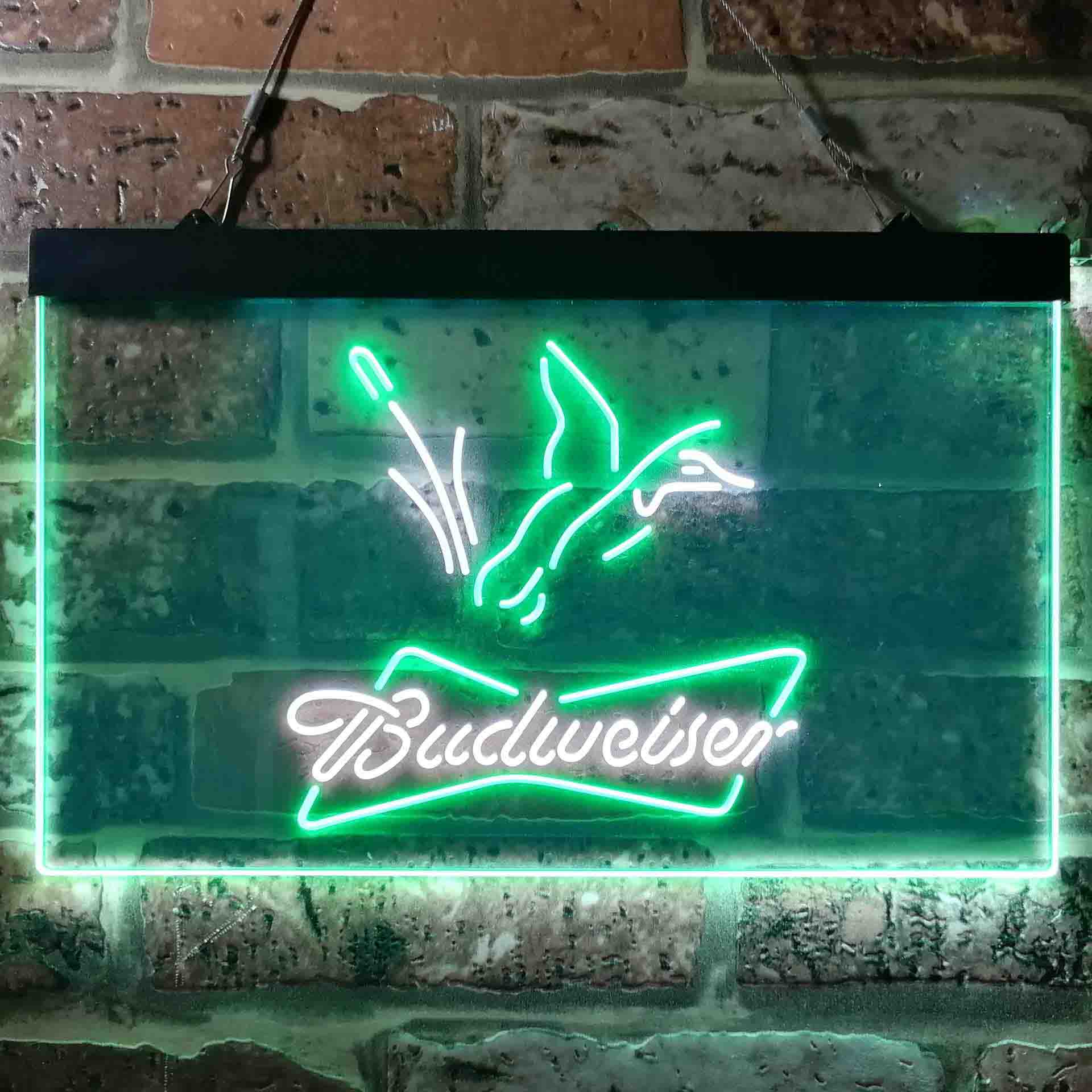 Budweiser Duck Hunting Dual Color LED Neon Sign ProLedSign