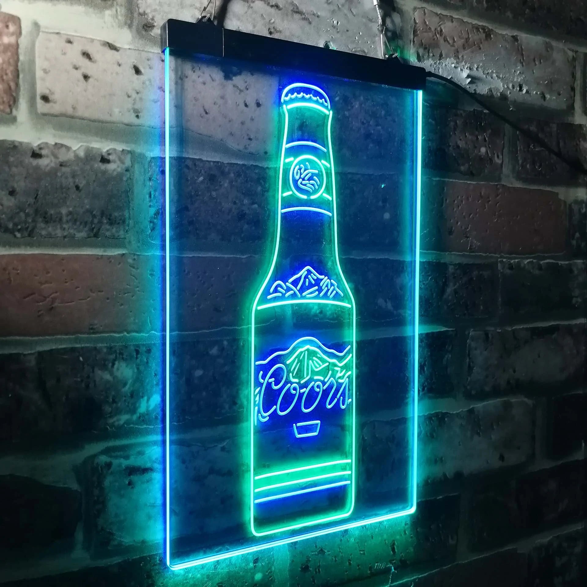 Coors Bottle Beer Mountain Neon-Like LED Sign - ProLedSign